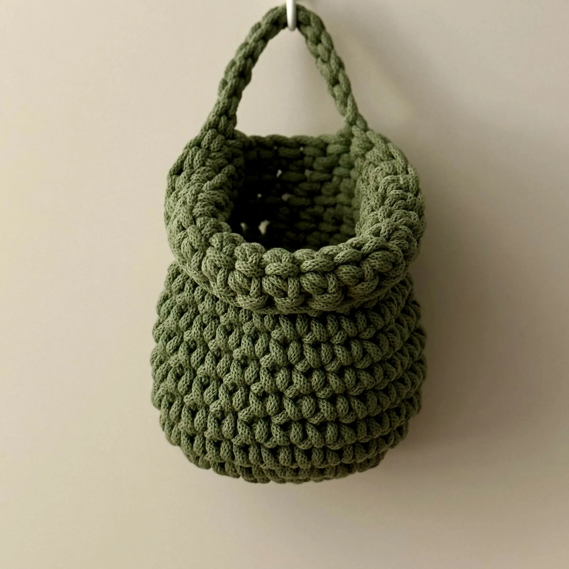 Crochet Small Hanging Basket - Image 3