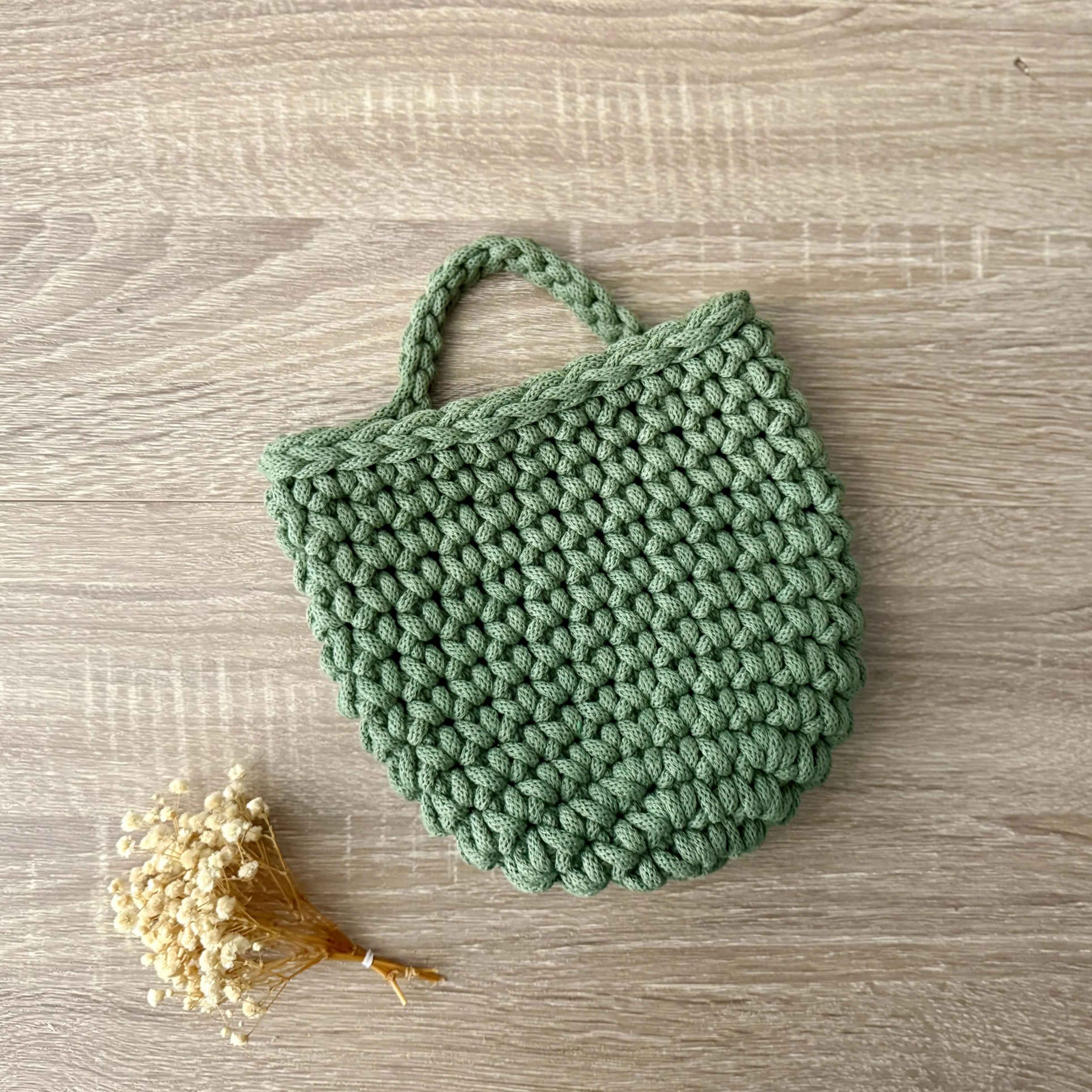 Crochet Small Hanging Basket - Image 7