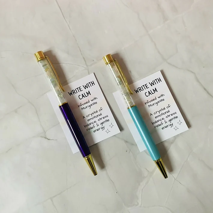 Crystal Infused Pen - Calm (Morganite)