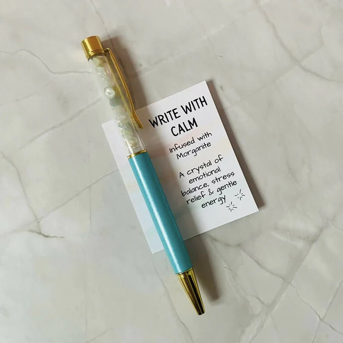 Crystal Infused Pen - Calm (Morganite) - Image 2