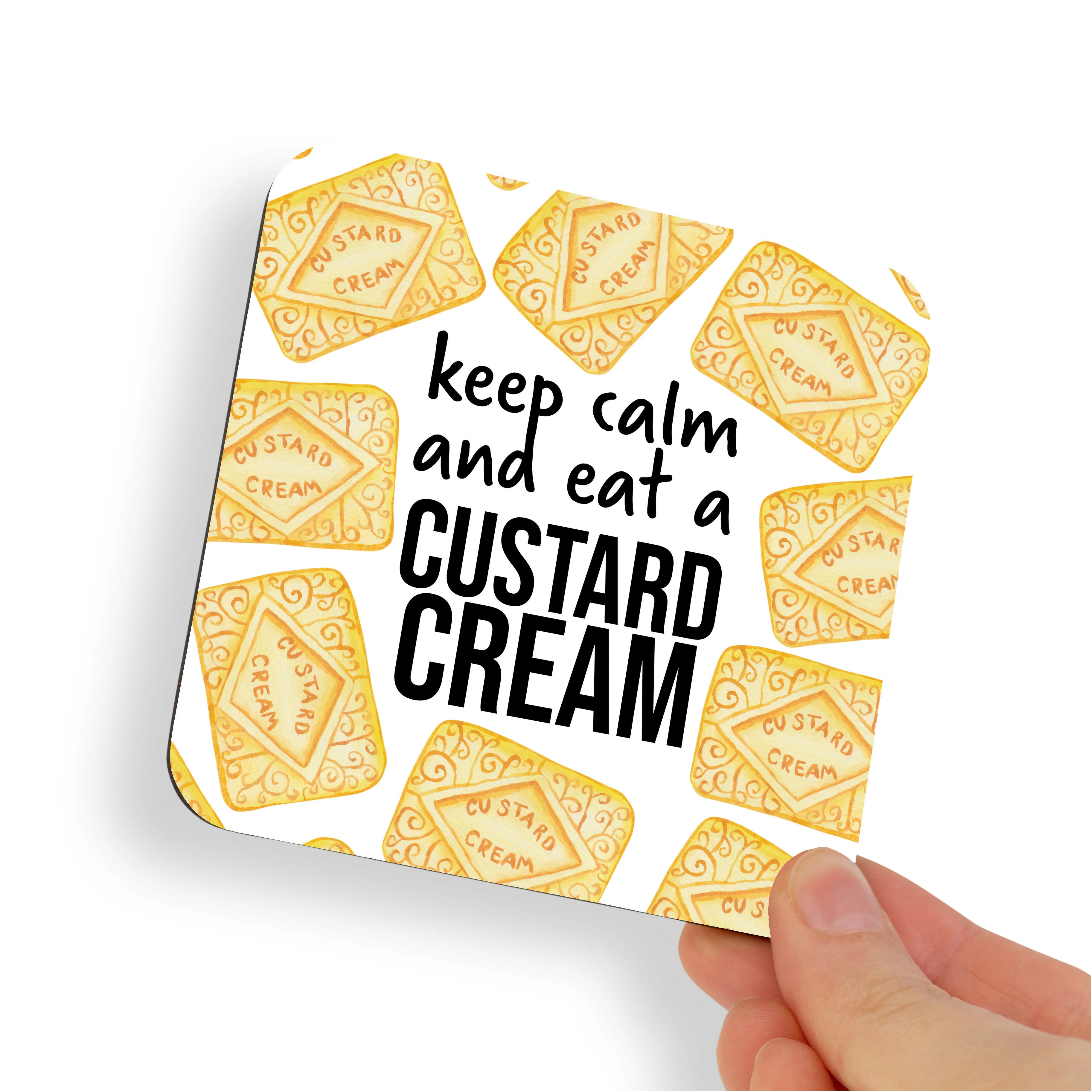 Custard Cream Biscuit Coaster