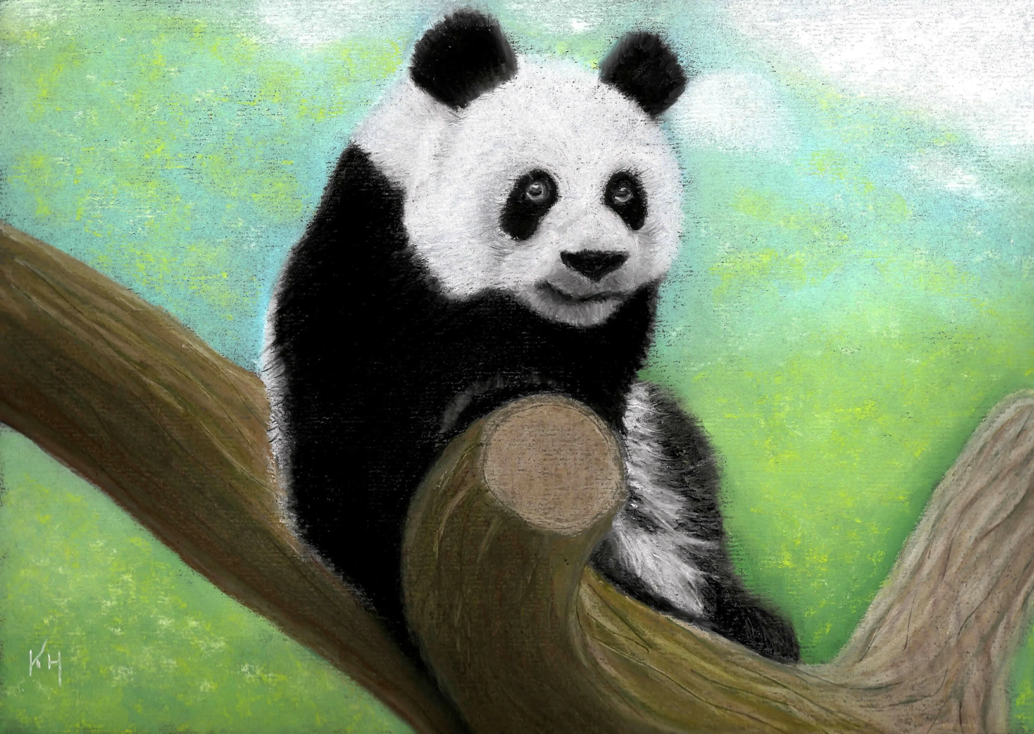 CUTE ANIMAL FRAMED PRINT 7x5in - Image 4