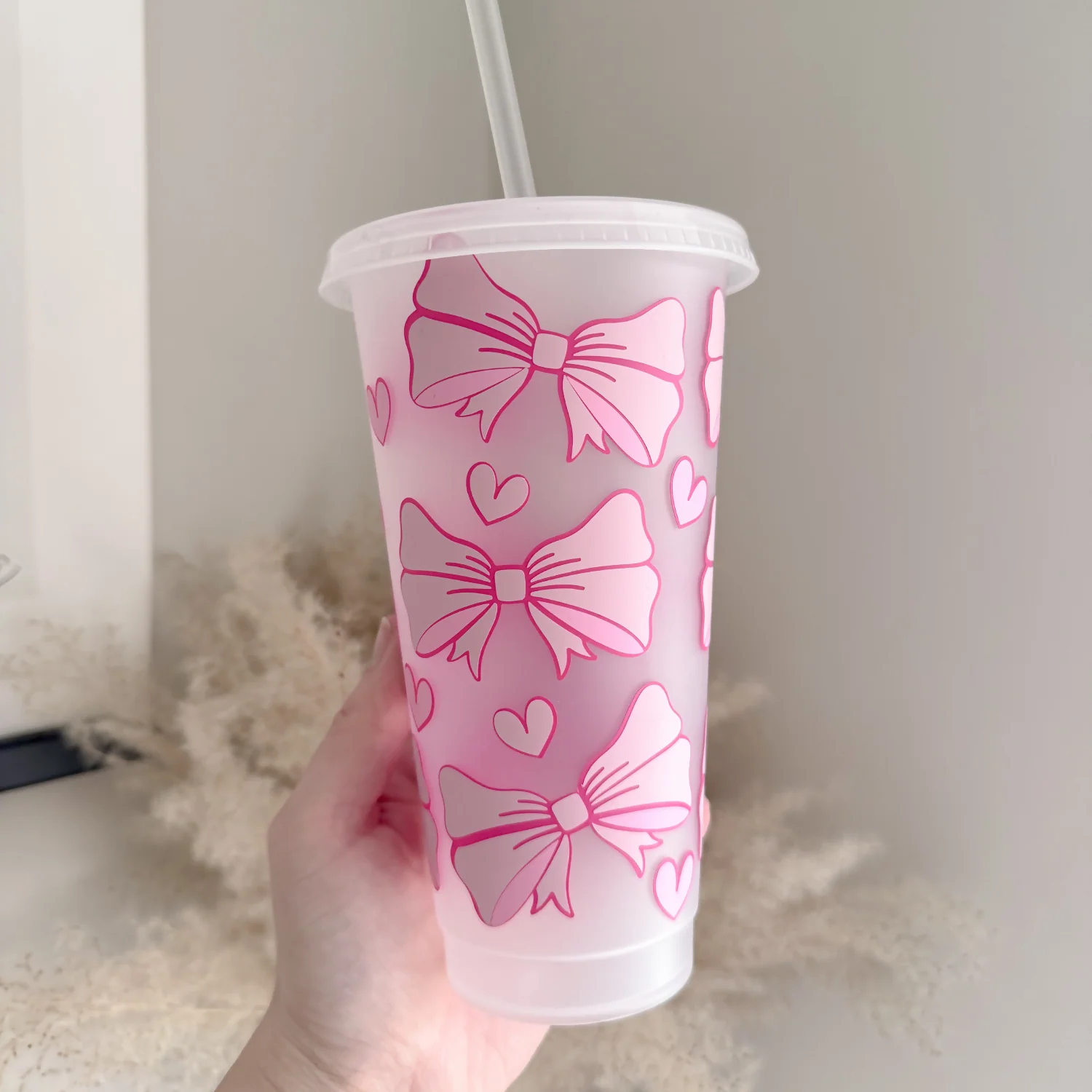Cute Bows Soft Girl 24oz Cold Cup