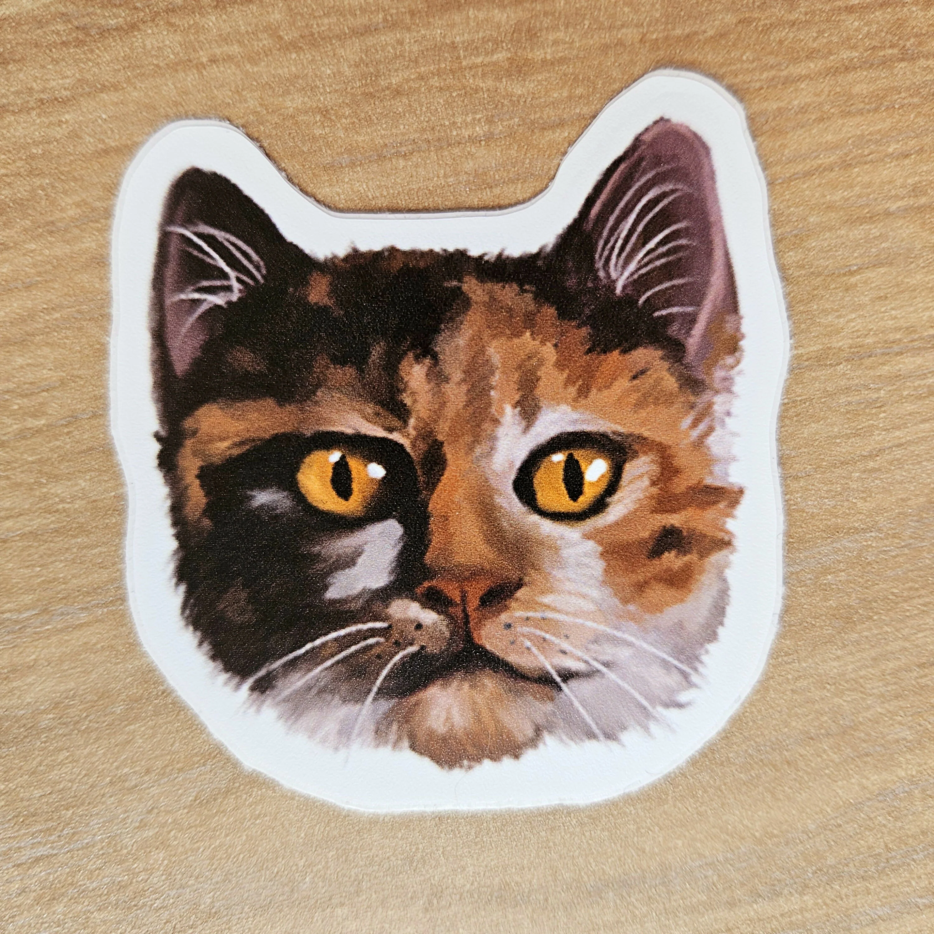 Cute Cat Face Vinyl Stickers - Image 4