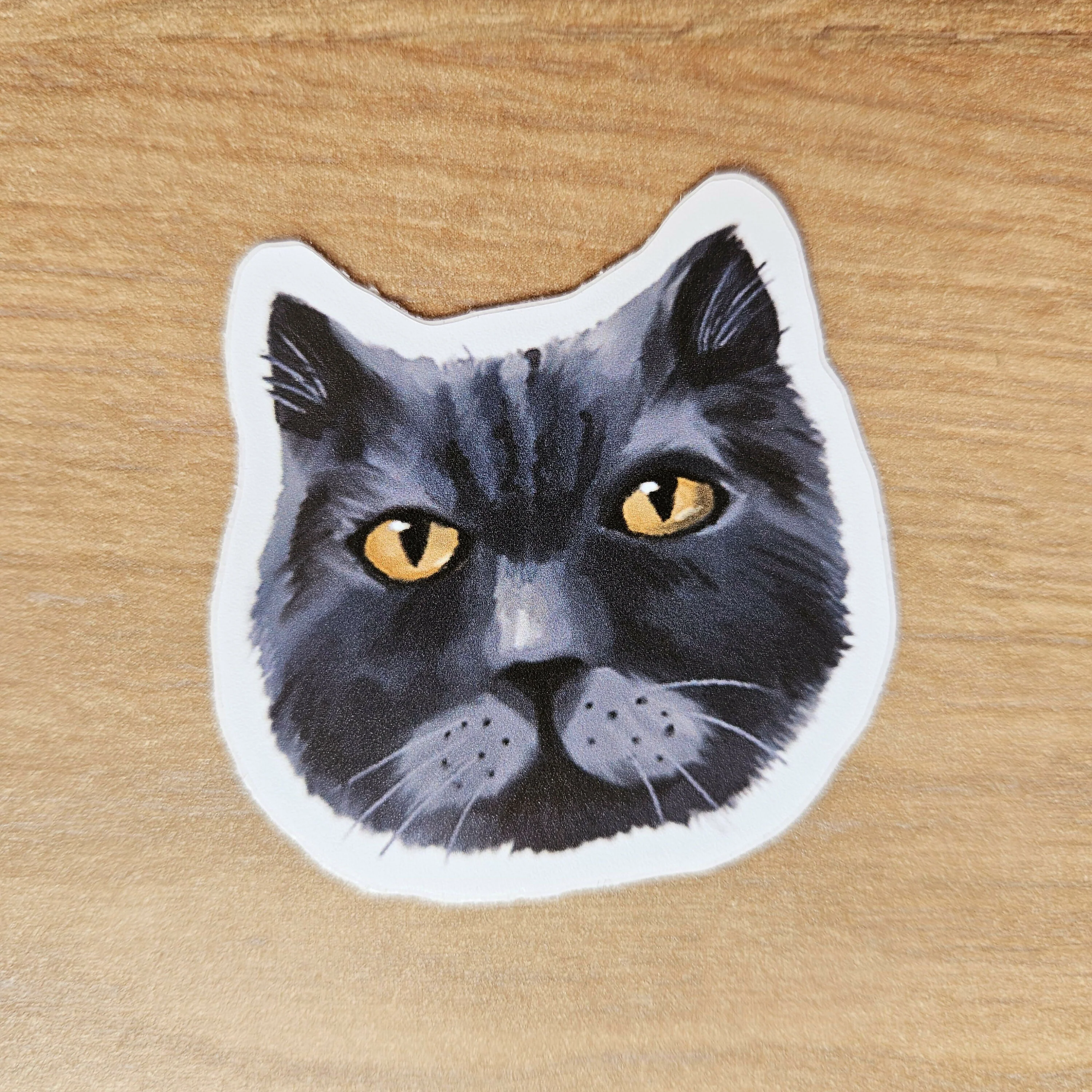 Cute Cat Face Vinyl Stickers - Image 7
