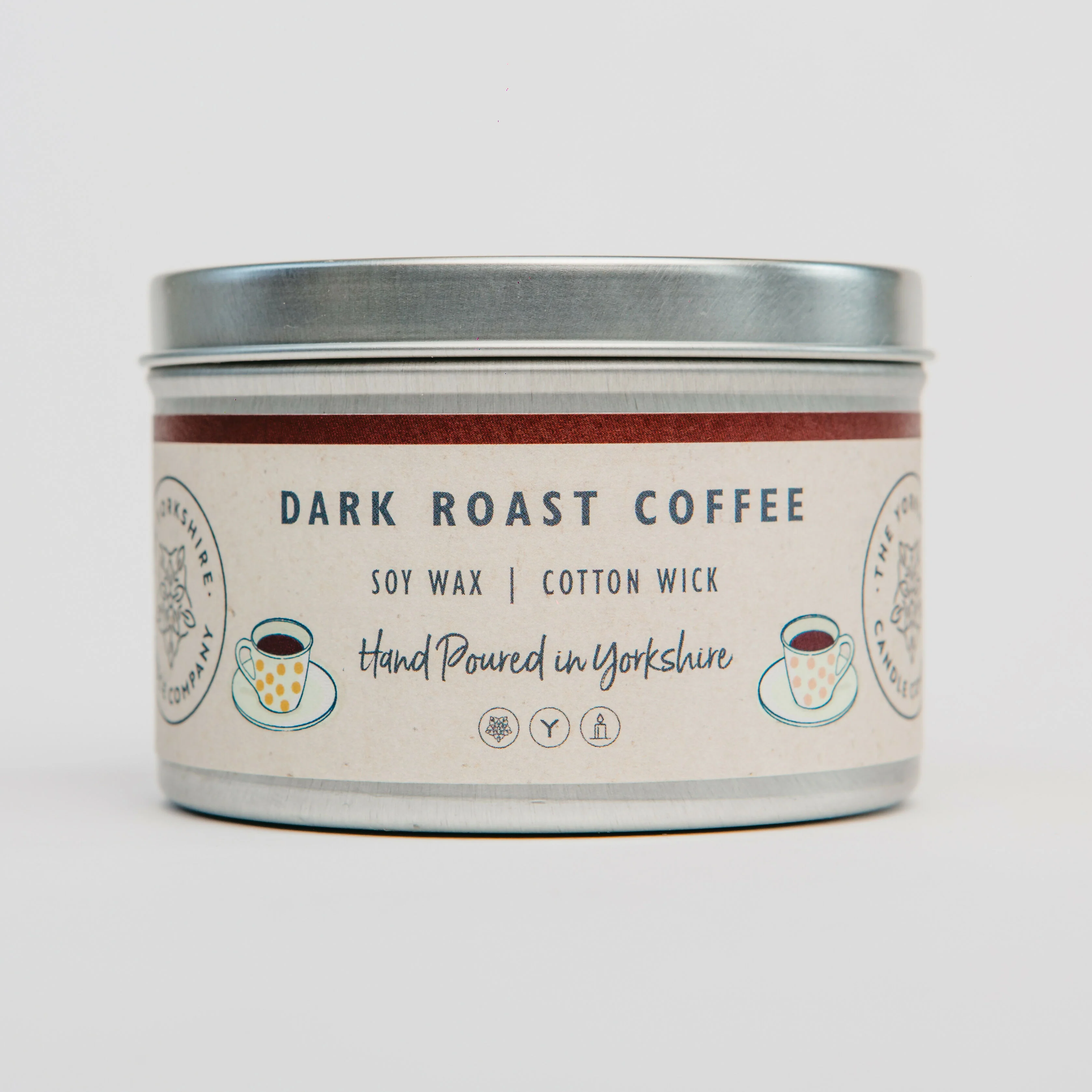 Dark Roast Coffee Large Tin Candle - 250ml