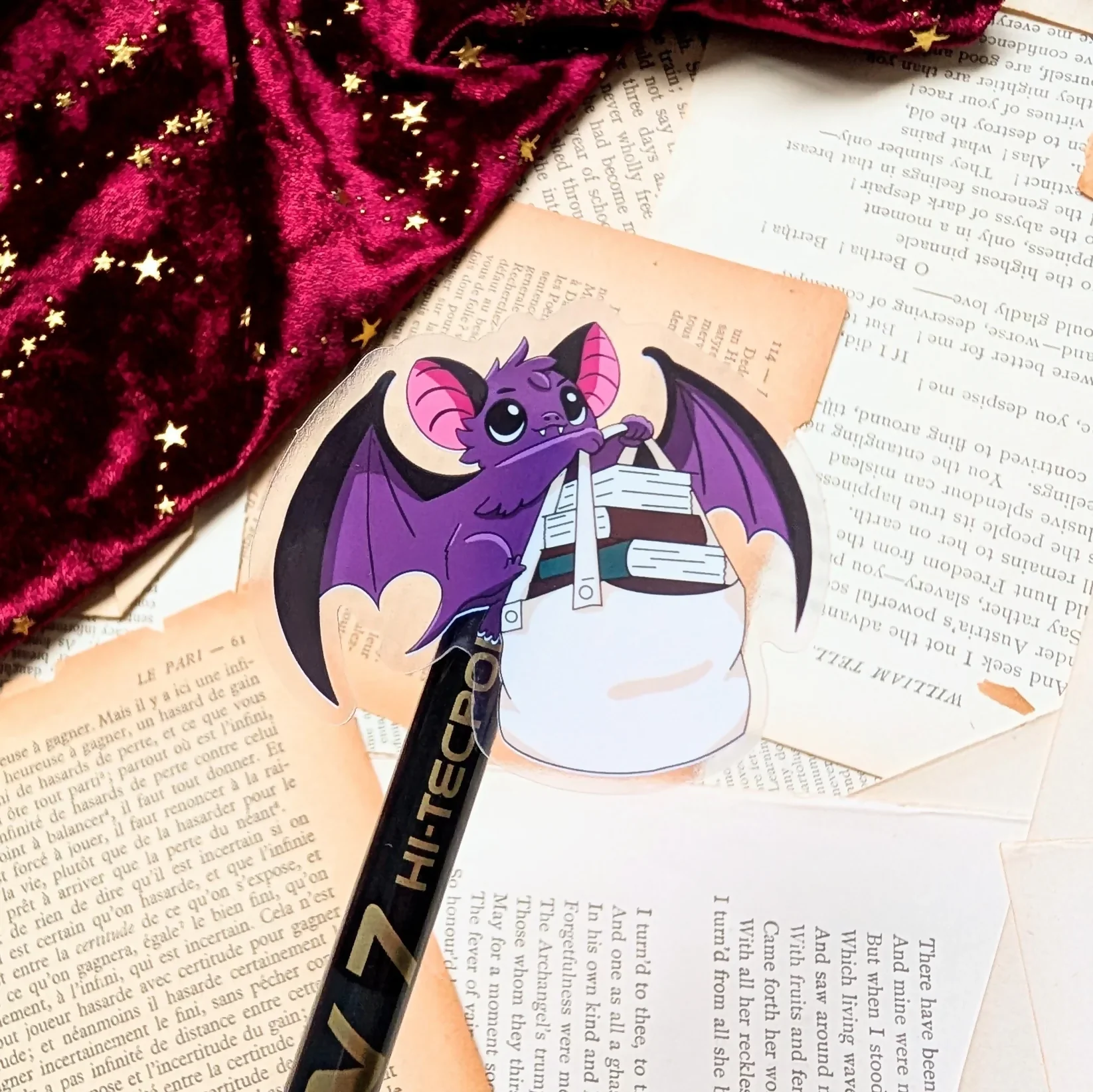 Dawn the Bat Clear Sticker