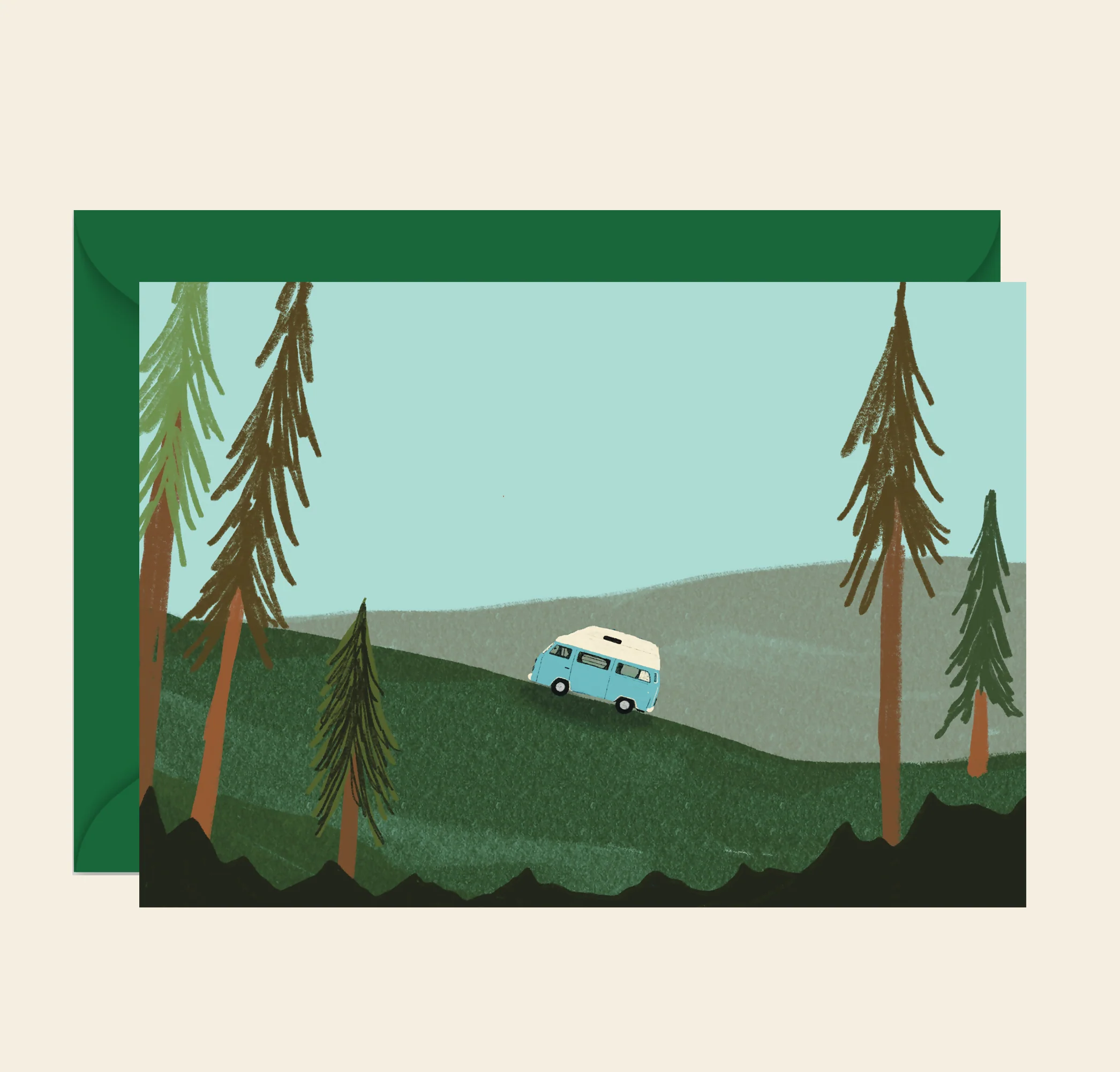 Daytime Camper Van Card