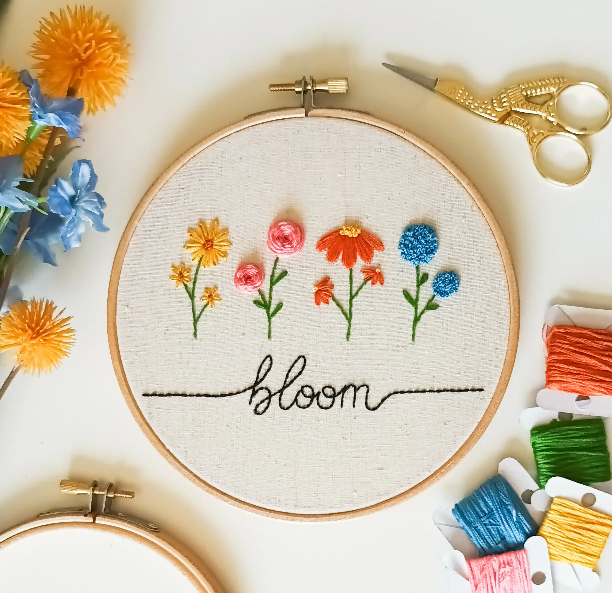 DIY Embroidery Kit For Beginners - Bloom - Image 4