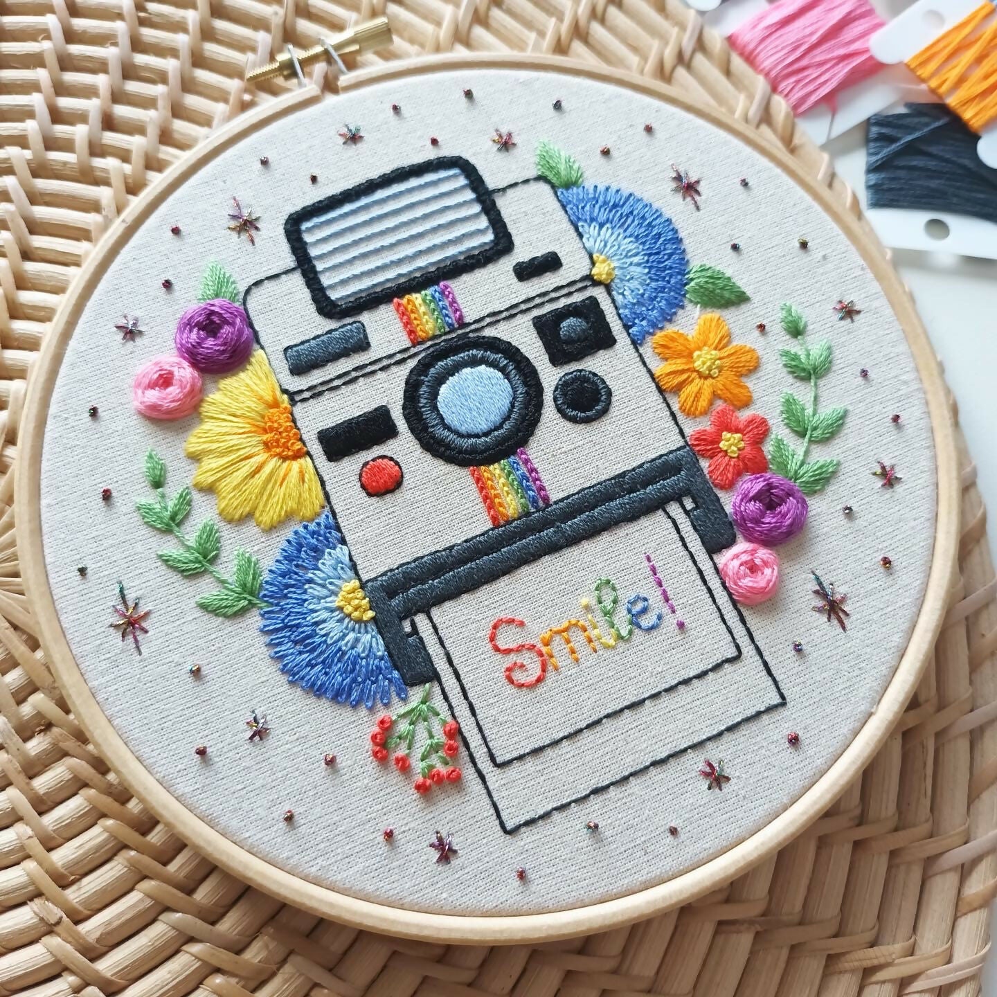 DIY Embroidery Kit For Beginners - Don’t Forget To Smile - Image 4
