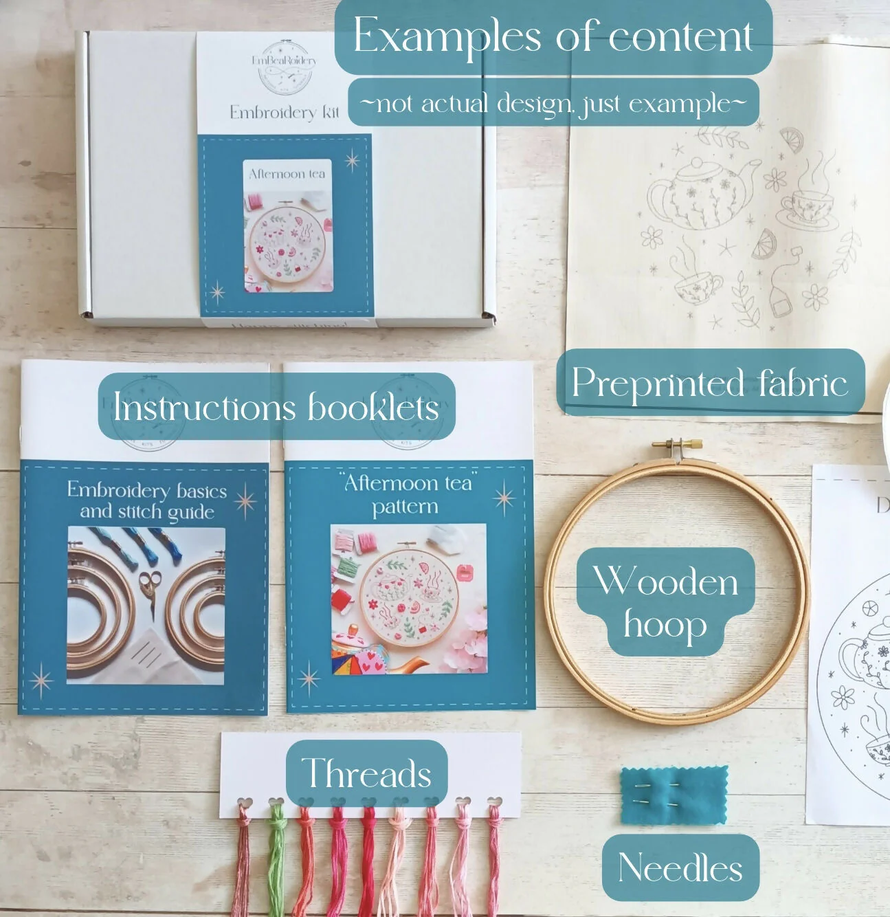 DIY embroidery kit for beginners - Flower garden - Image 2
