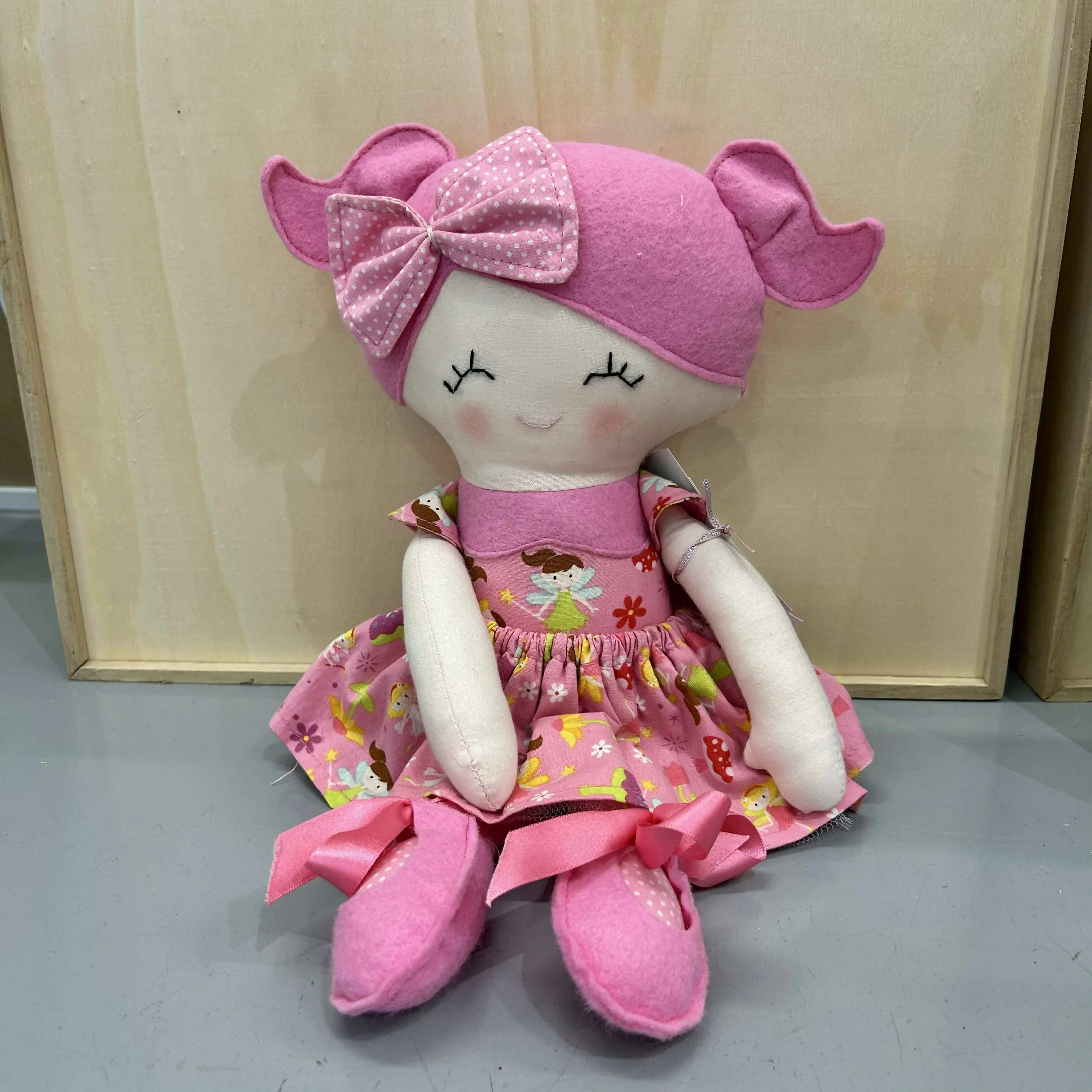 Doll with Dark Pink Outfit - Image 2