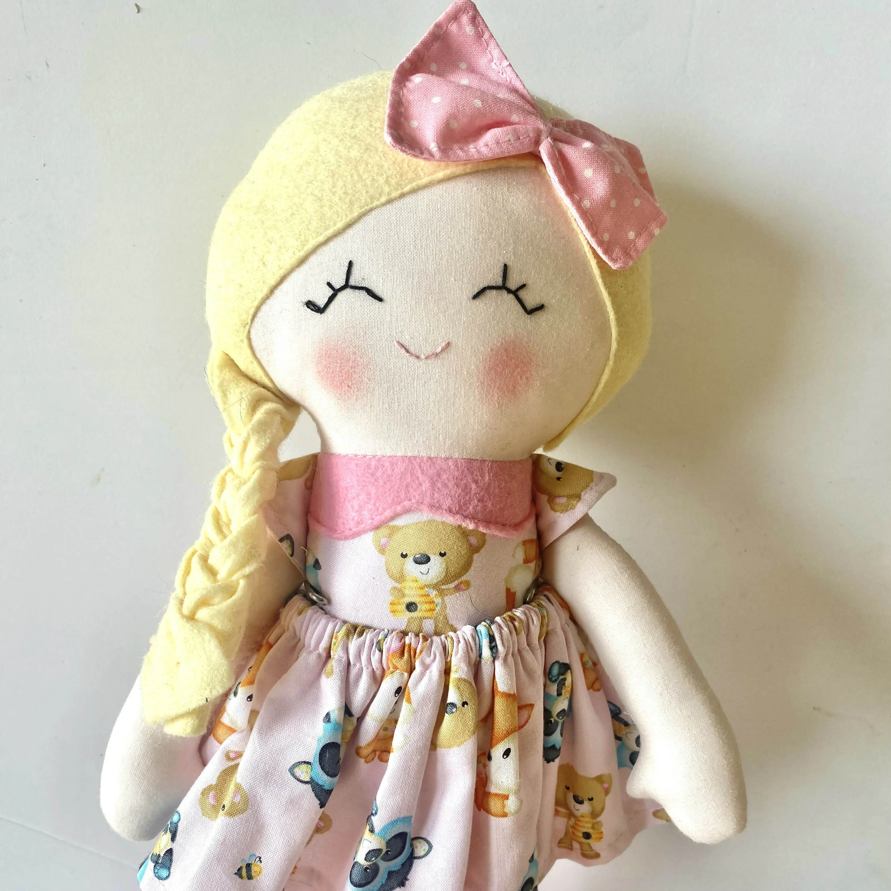 Doll with Pale Pink Outfit
