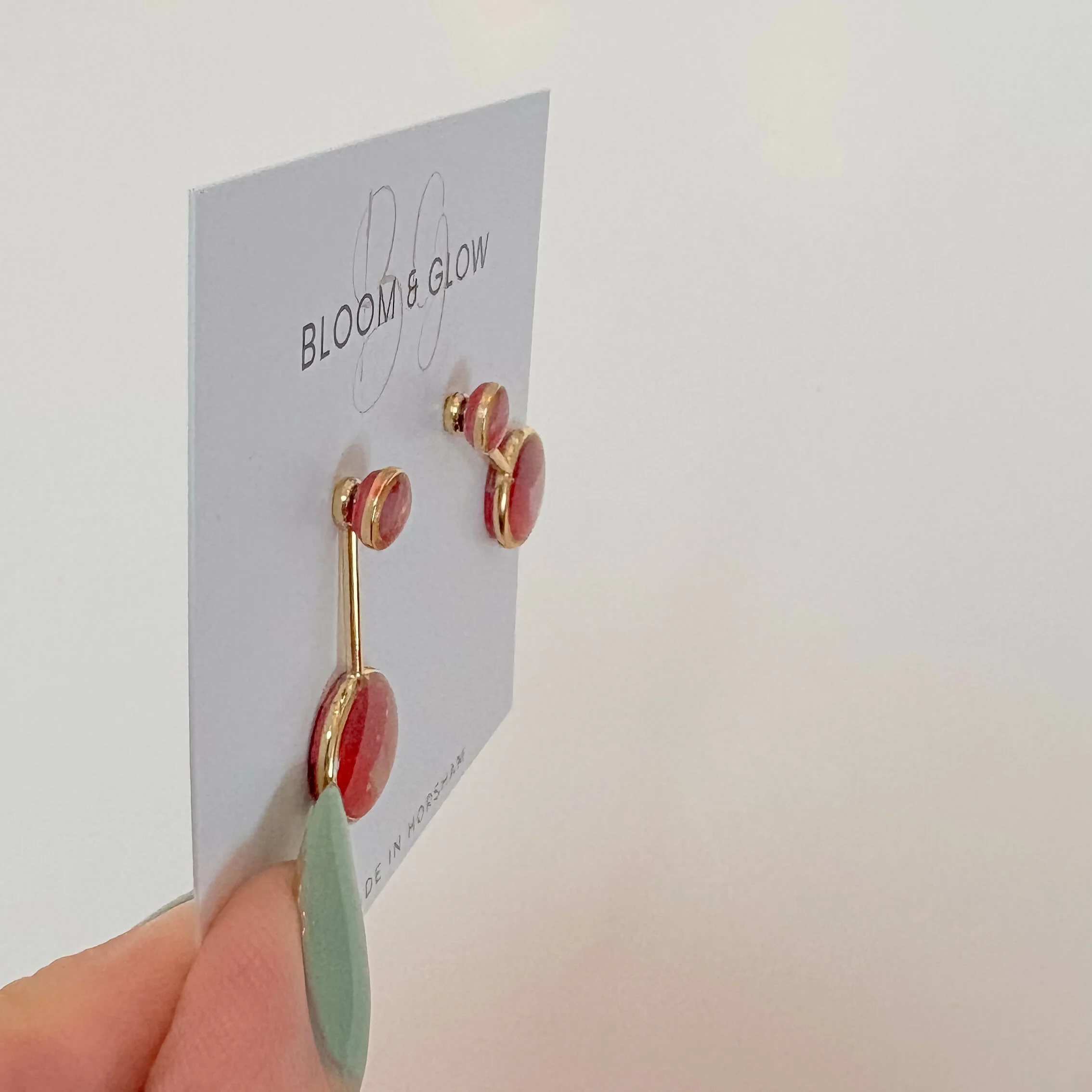 Double Circle 2 in 1 Drop Earrings - Image 10