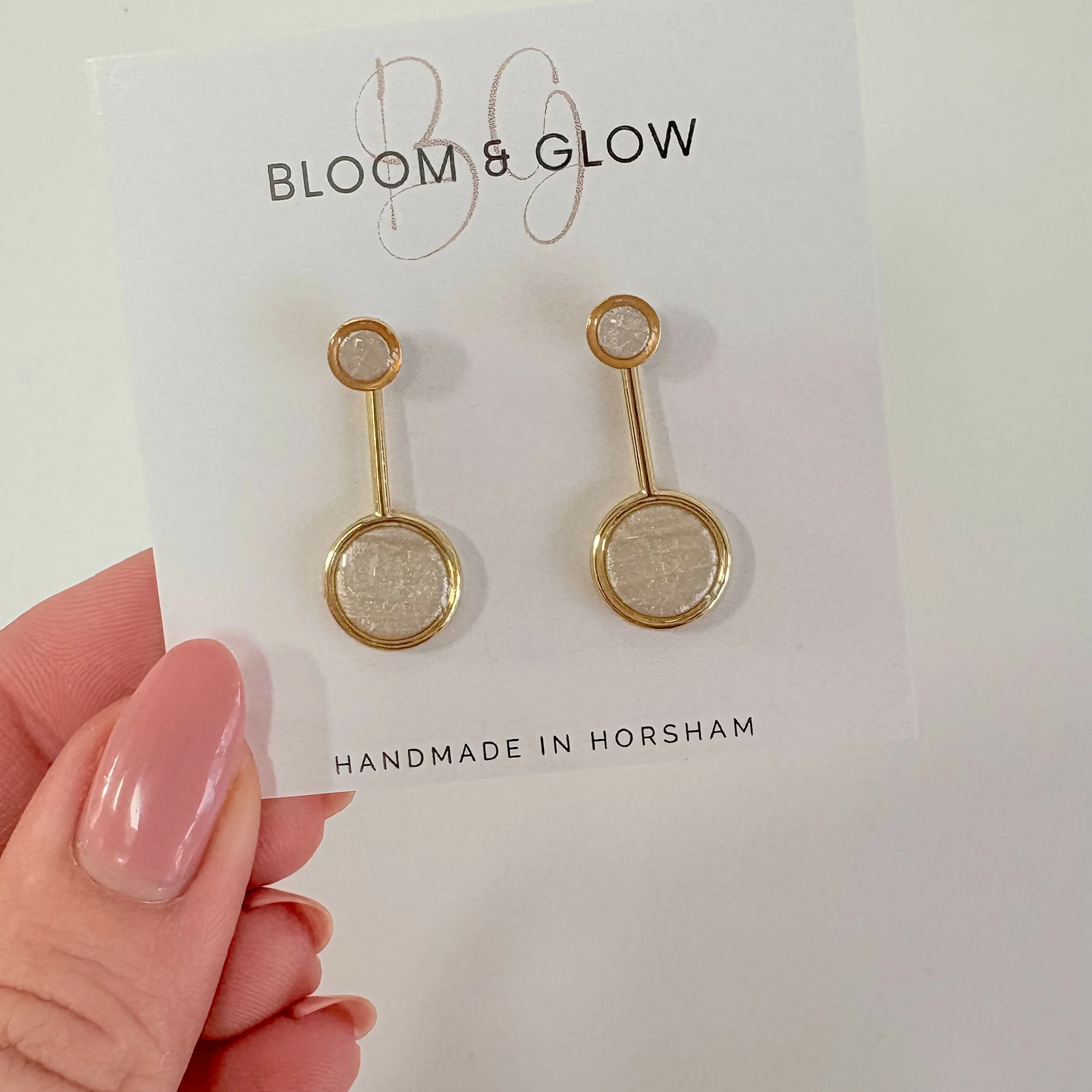 Double Circle 2 in 1 Drop Earrings - Image 14