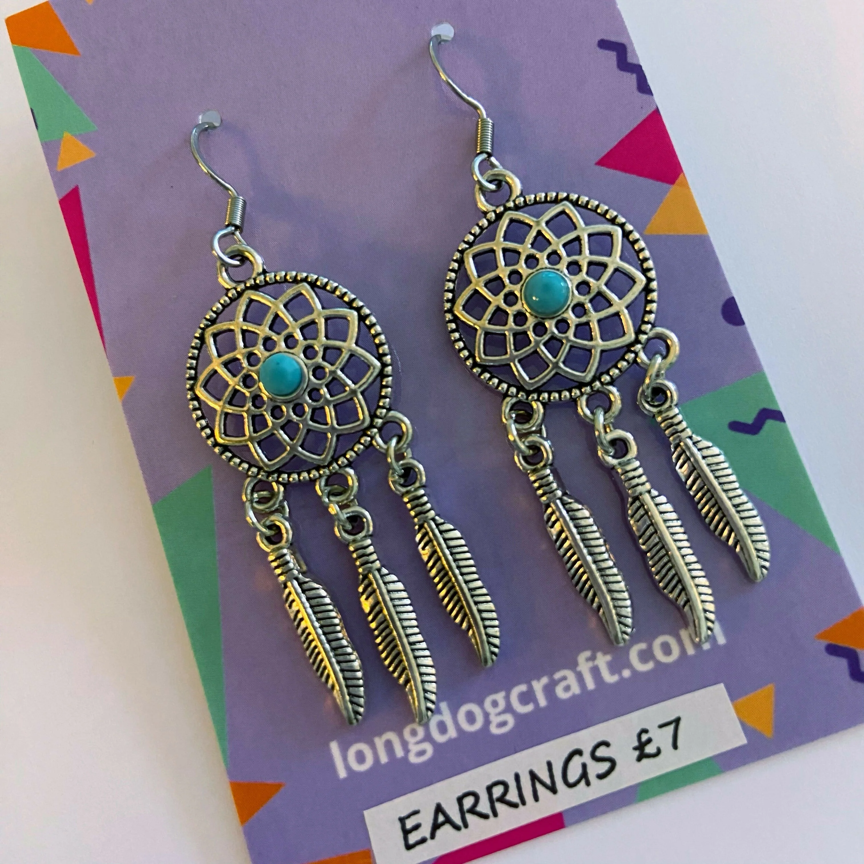 Dreamcatcher Charm Earrings