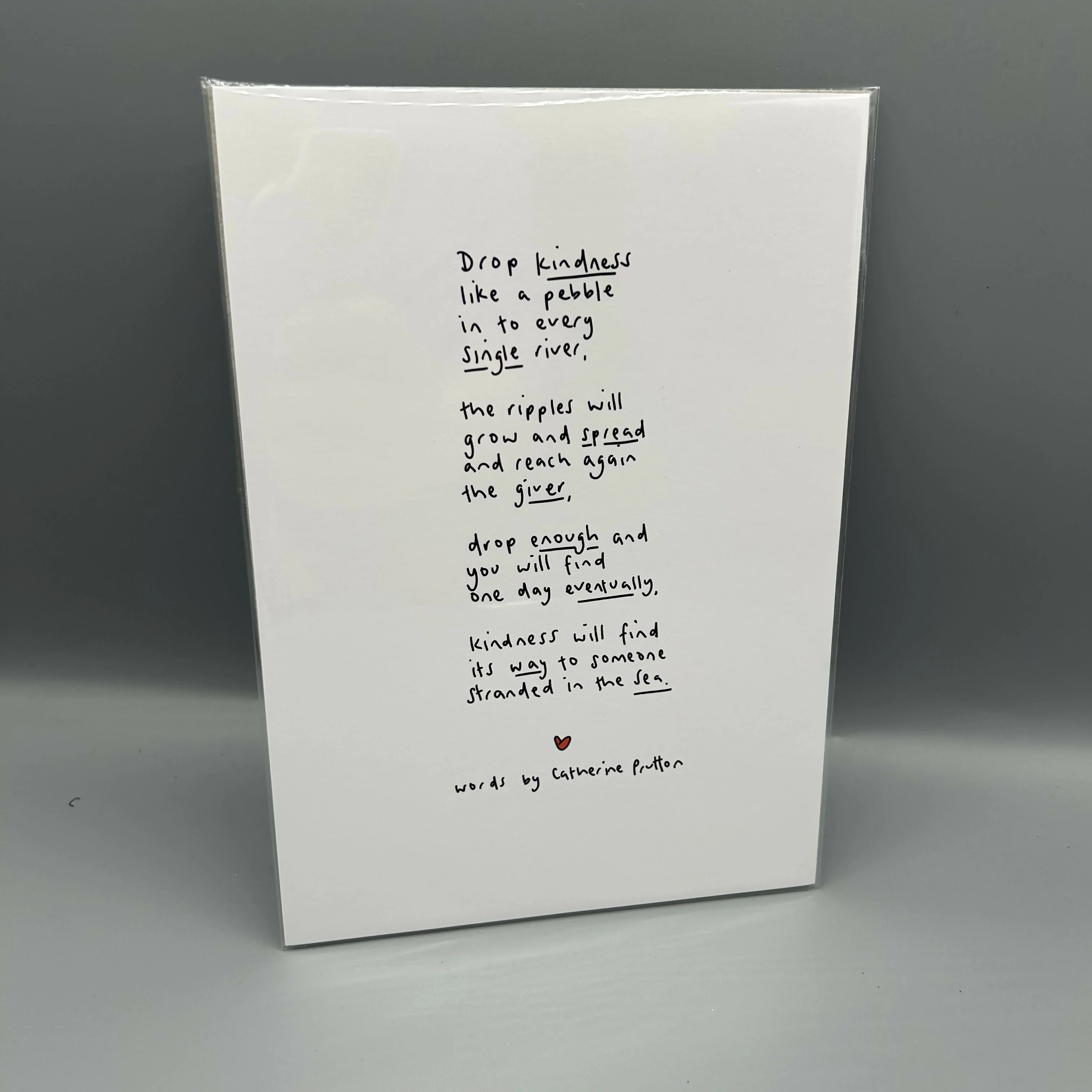 Drop Kindness Poem Print - Image 2