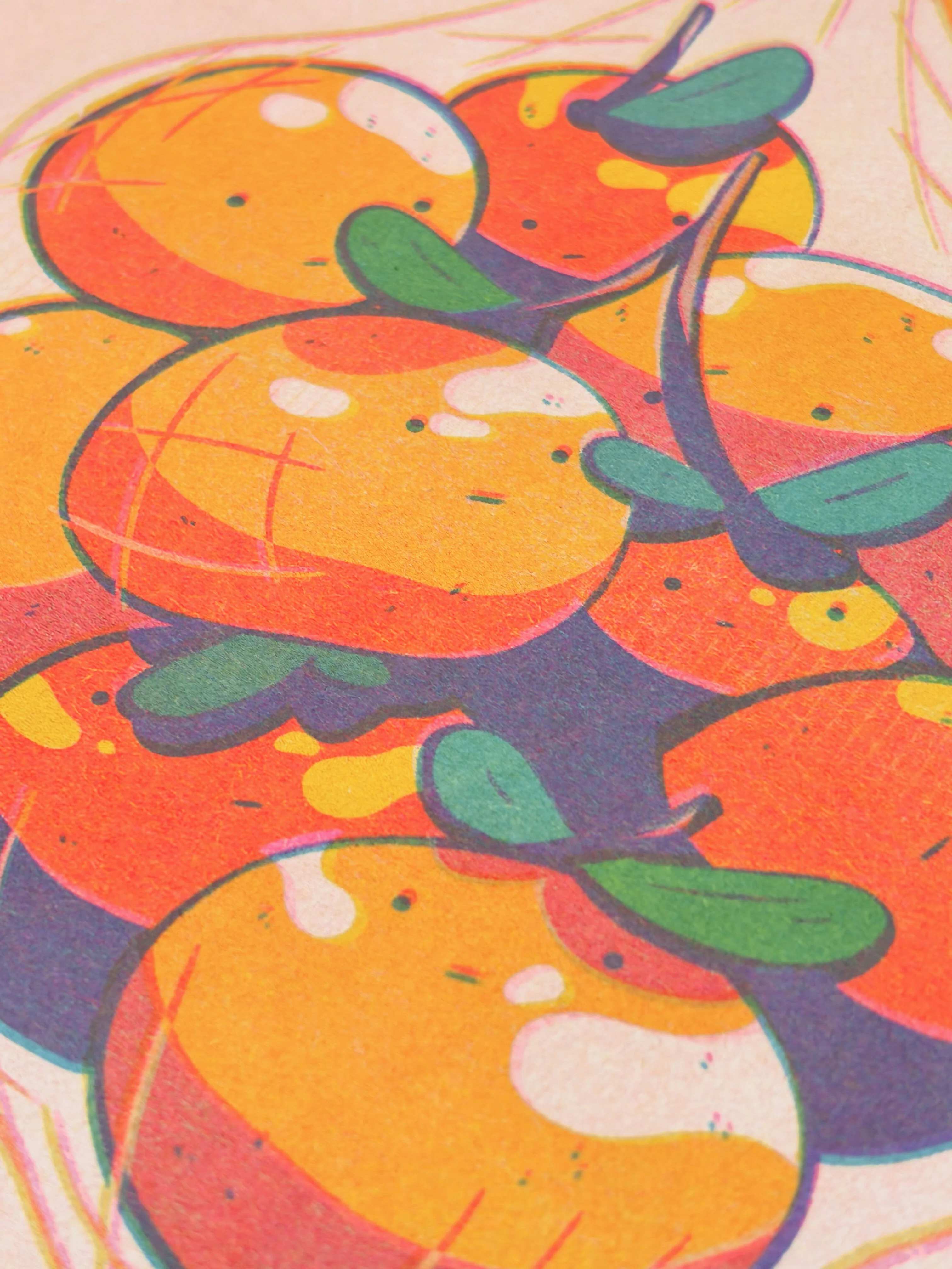 Easy Peelers Riso Print - Image 2