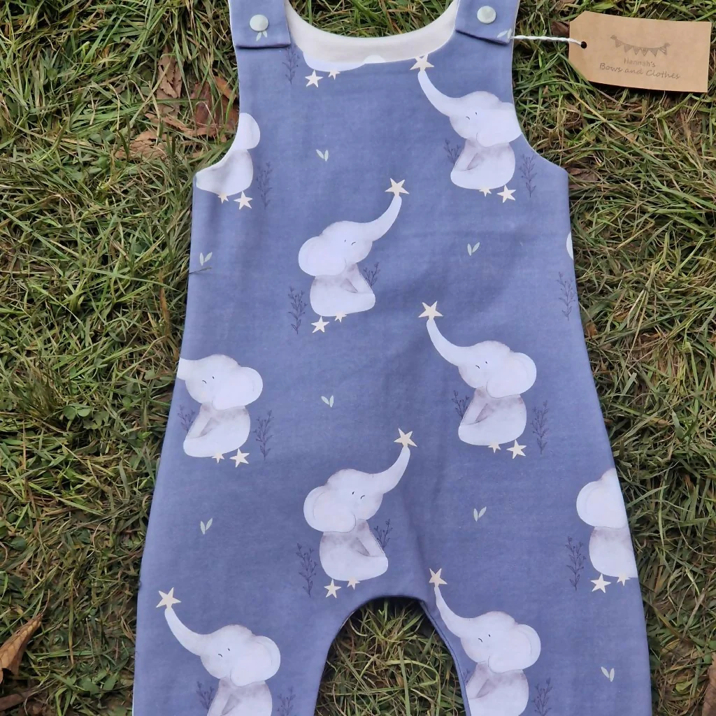 ELEPHANTS ROMPER 6-12 MONTHS