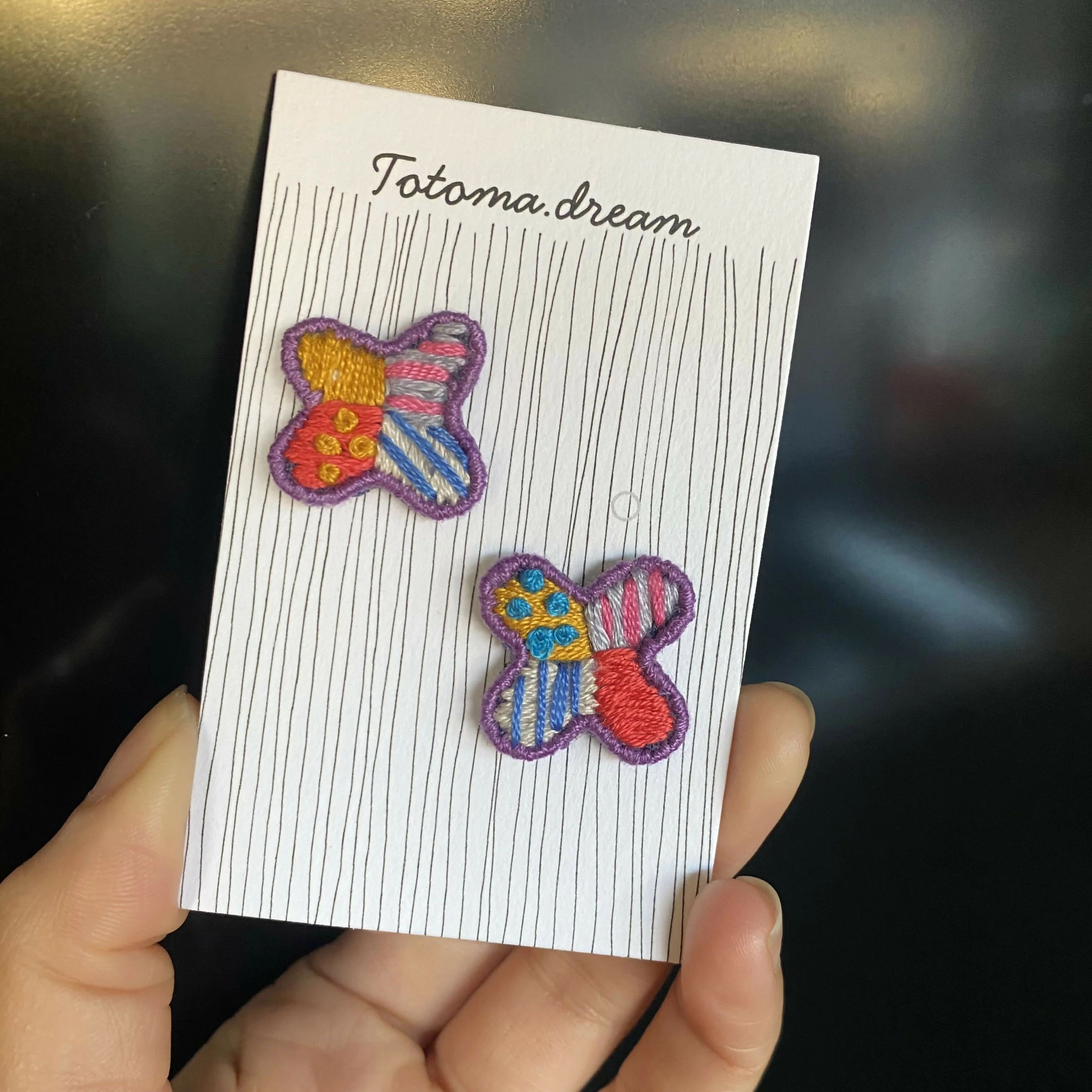 Embroidery Earrings (Petal) - Image 4