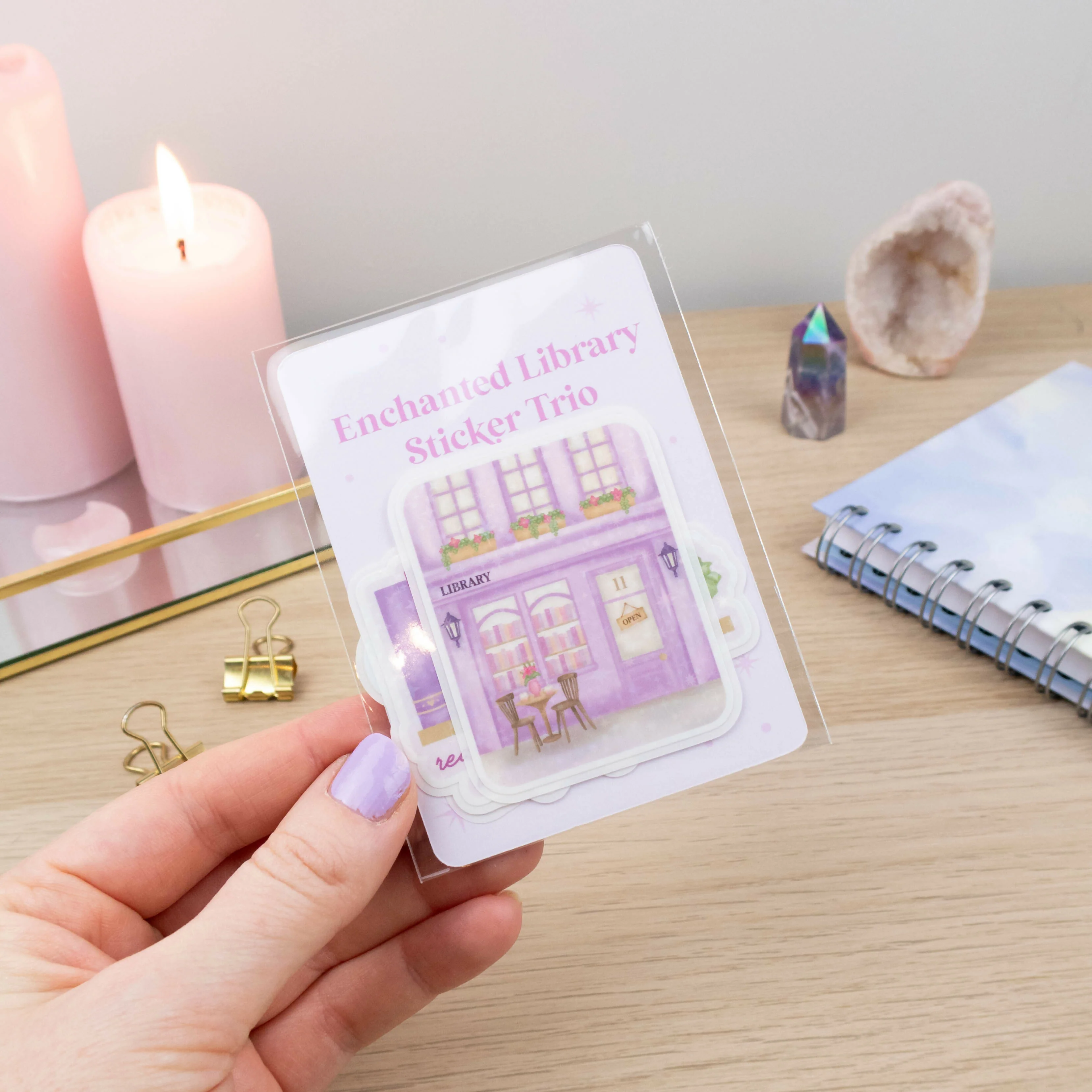 Enchanted Library Sticker Trio