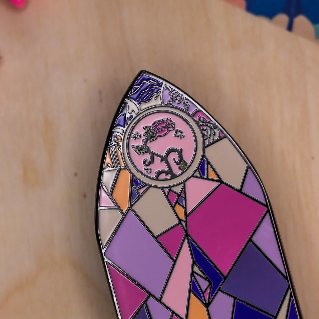 Enchanted Pane Enamel Pin - Image 3