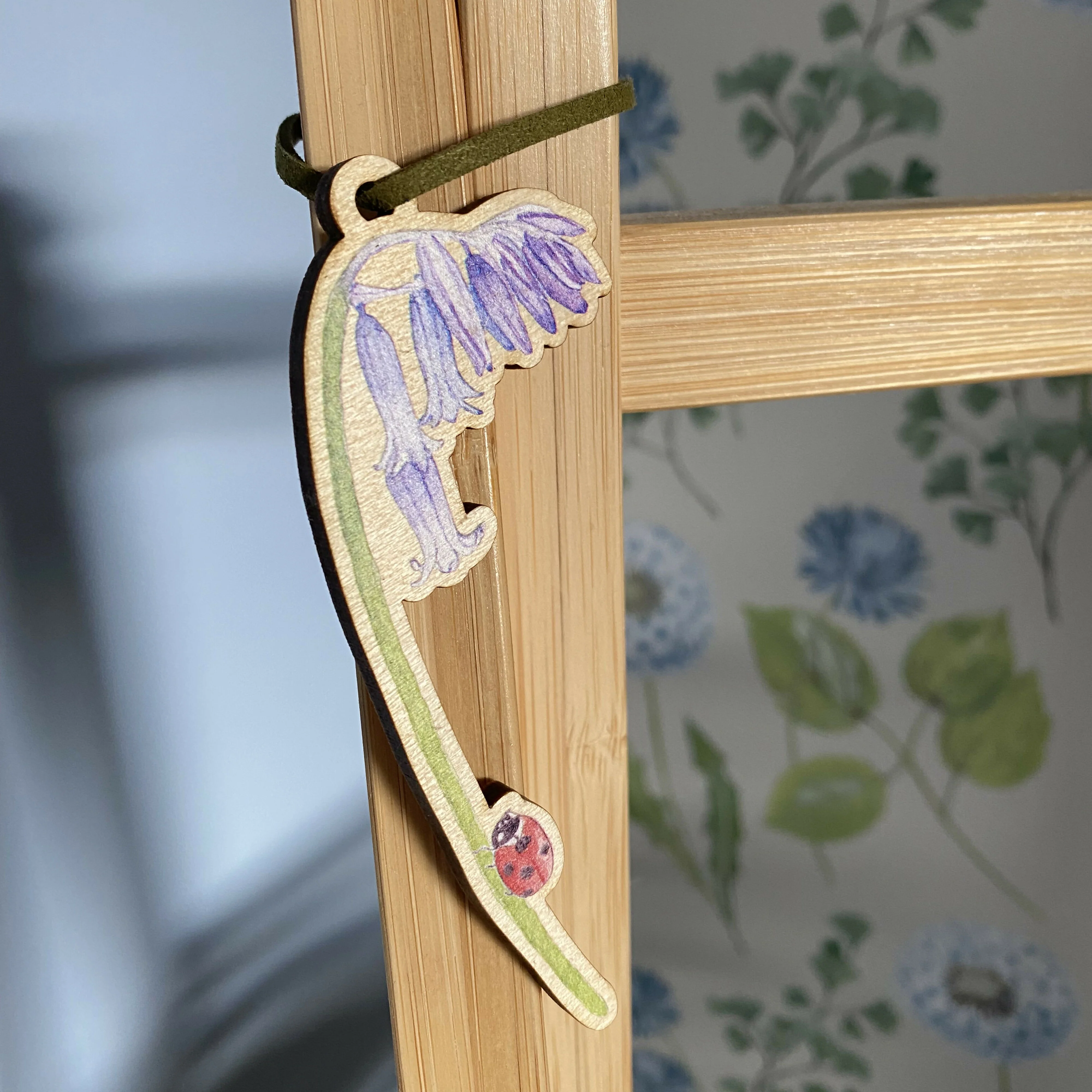 English Bluebell Hanging Wooden Decoration - Image 4