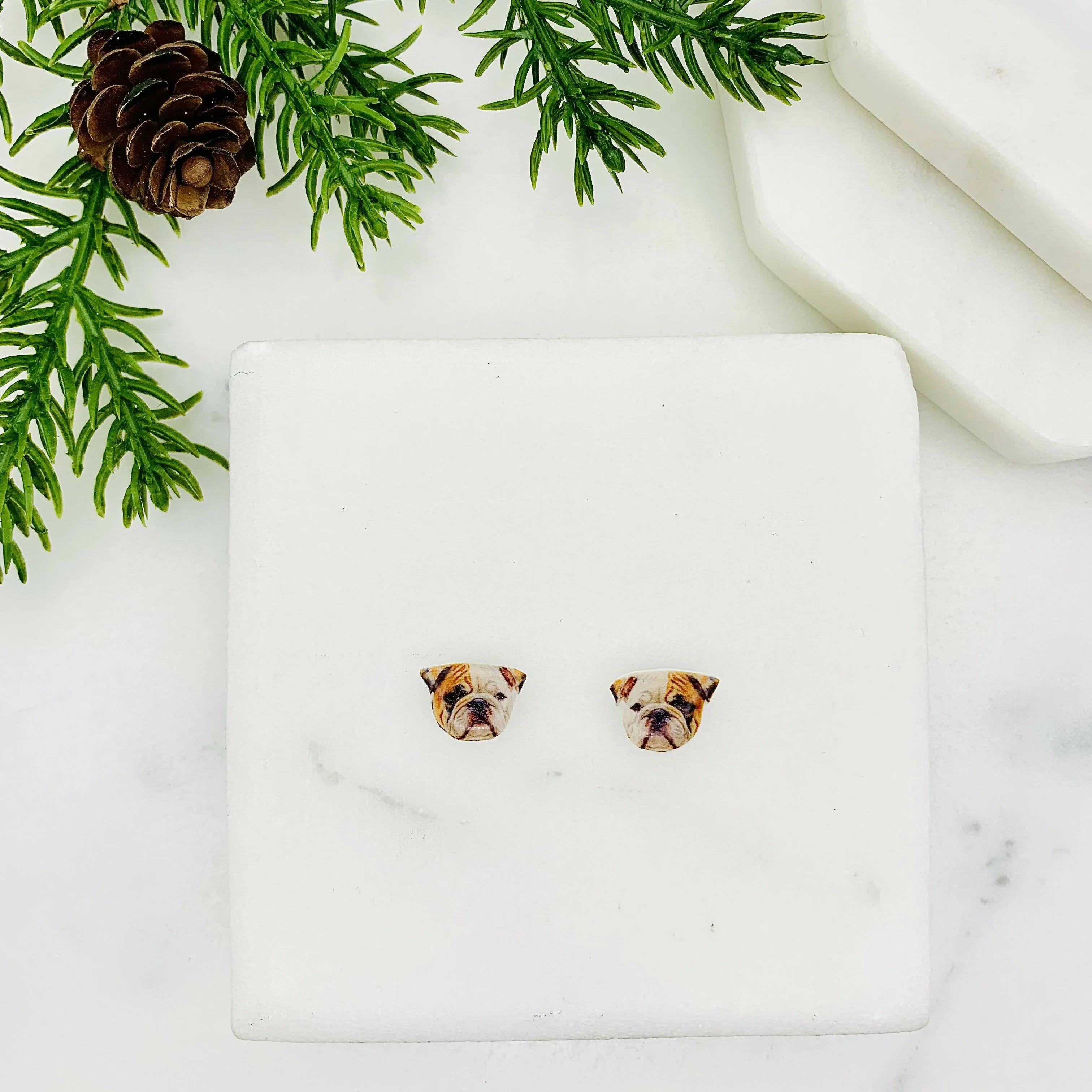 English Bull Dog Stud Earrings - Image 2