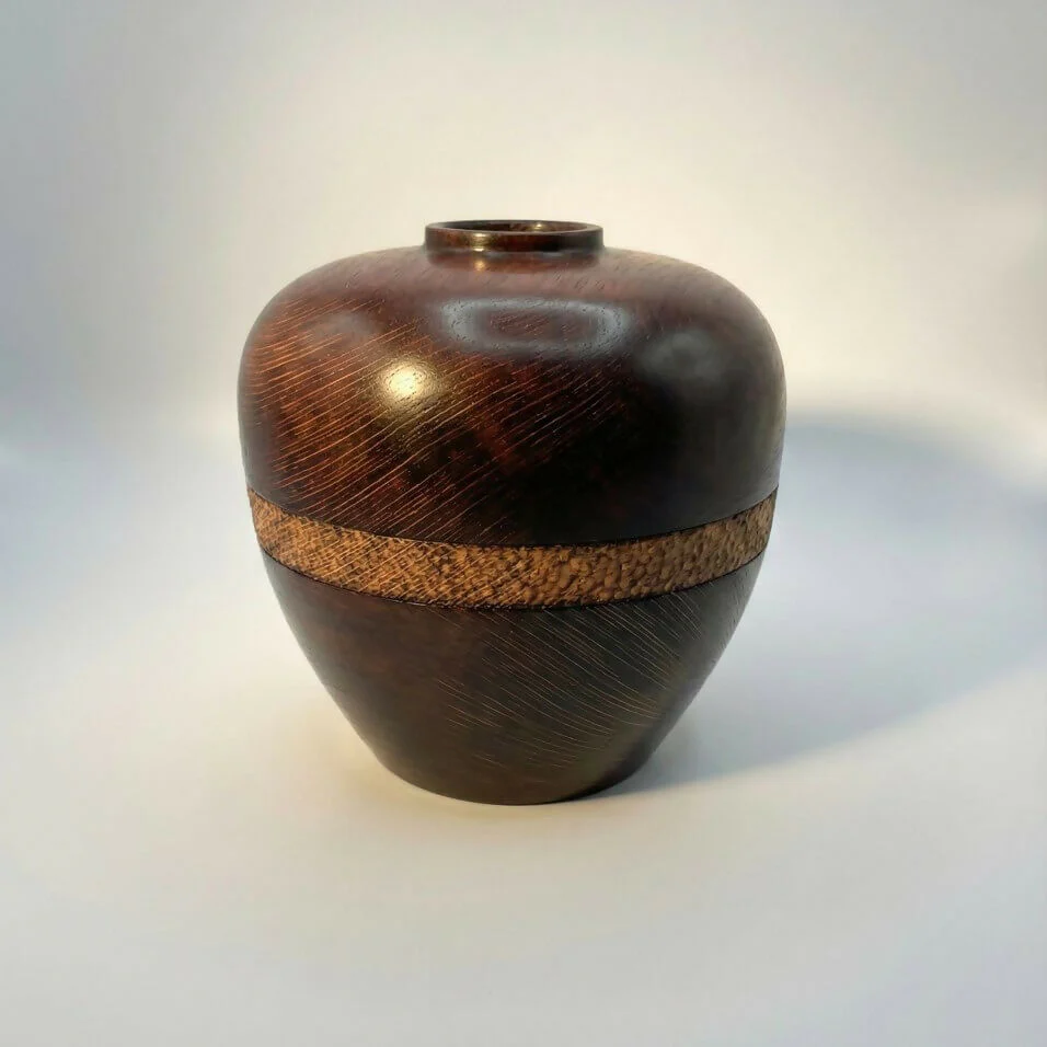 English Oak Hollow Form Vessel | Handmade Wooden Art | 5th Anniversary Gift - Image 5