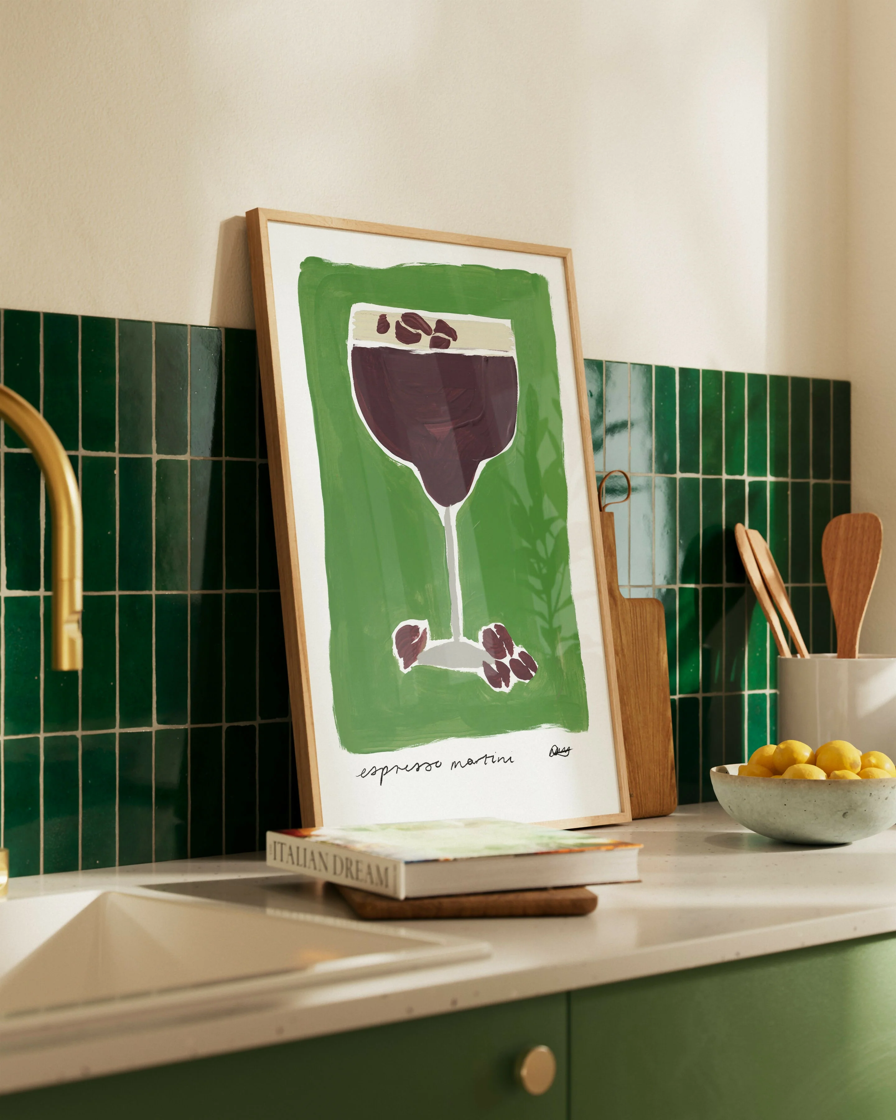 Espresso Martini Cocktail Art Print - Image 4