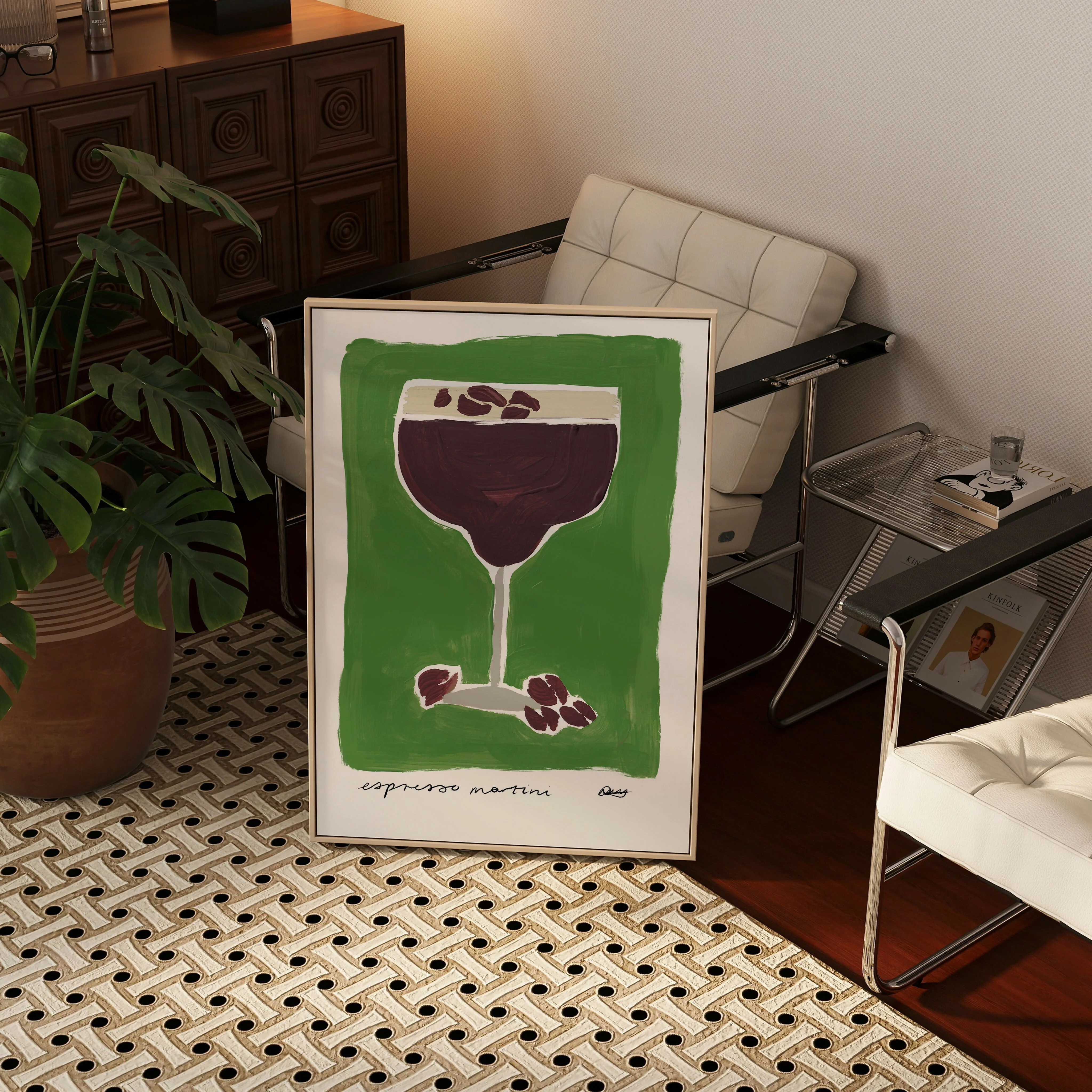 Espresso Martini Cocktail Art Print - Image 5