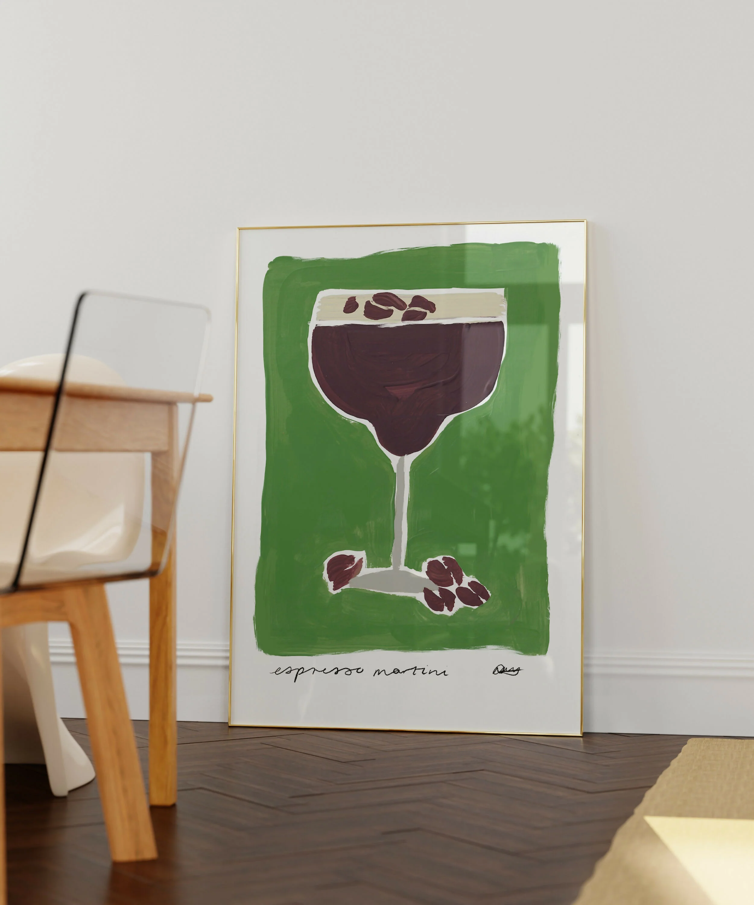 Espresso Martini Cocktail Art Print - Image 6