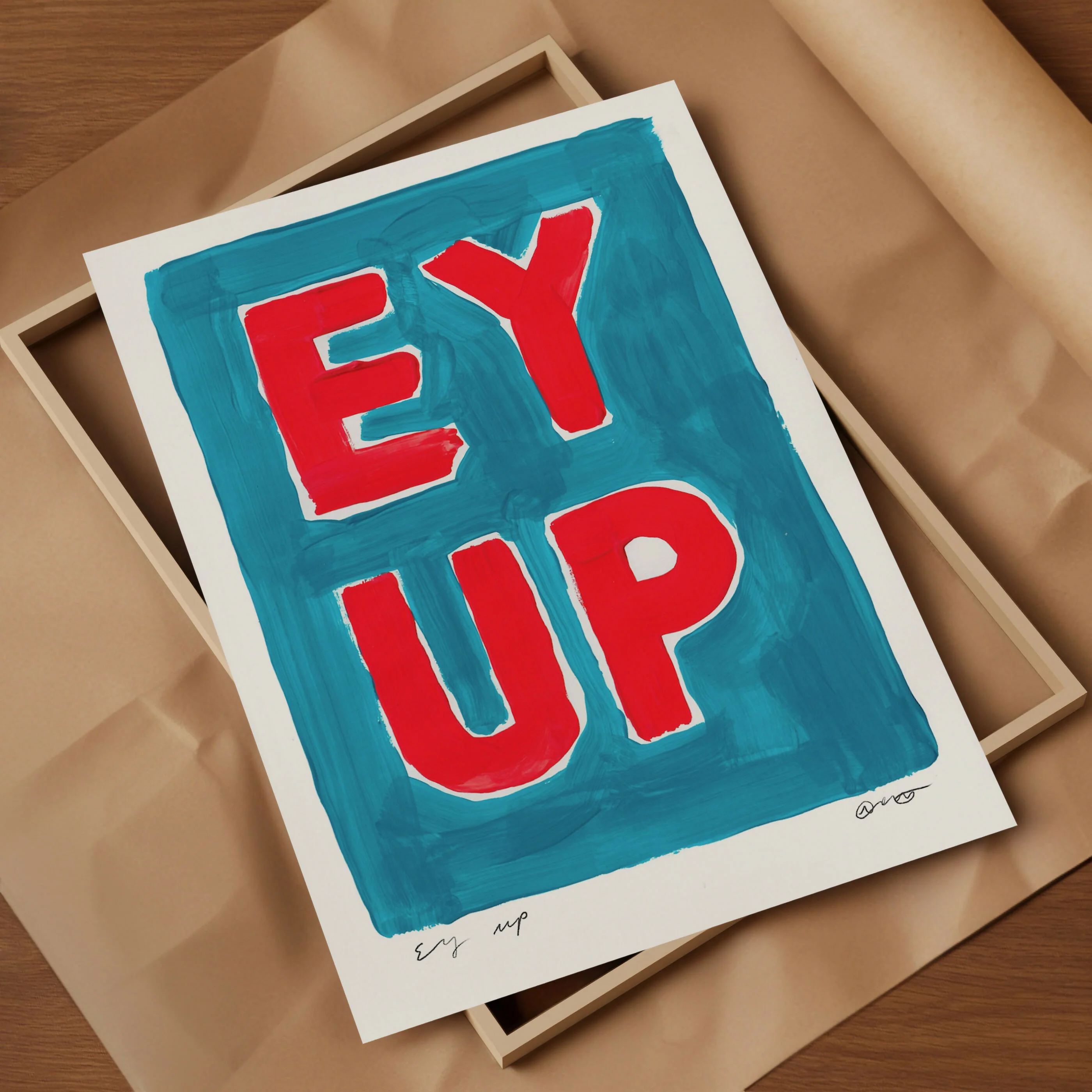 Ey Up Yorkshire Phrase Art Print - Image 6