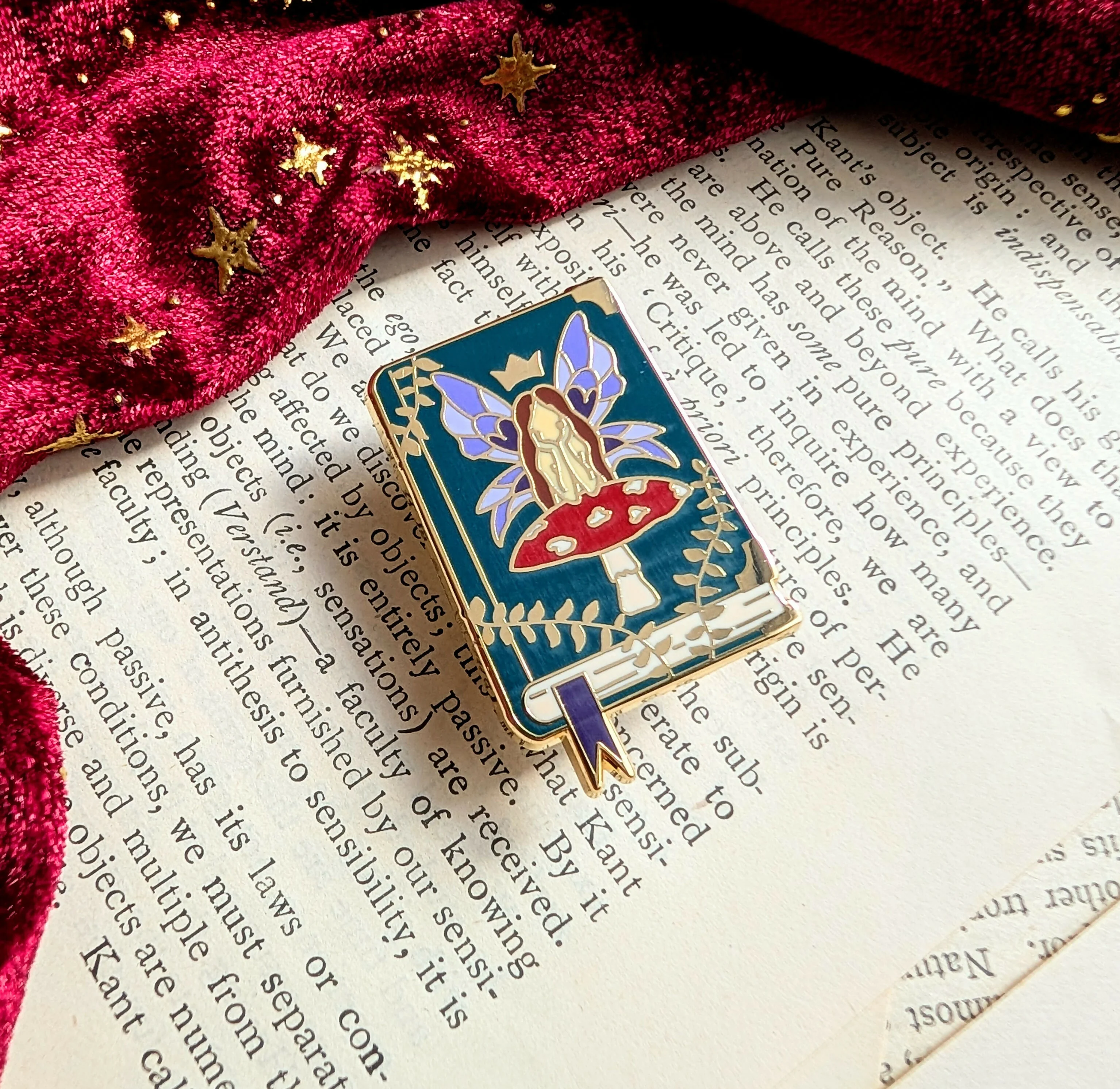 Fairy Book Enamel Pin