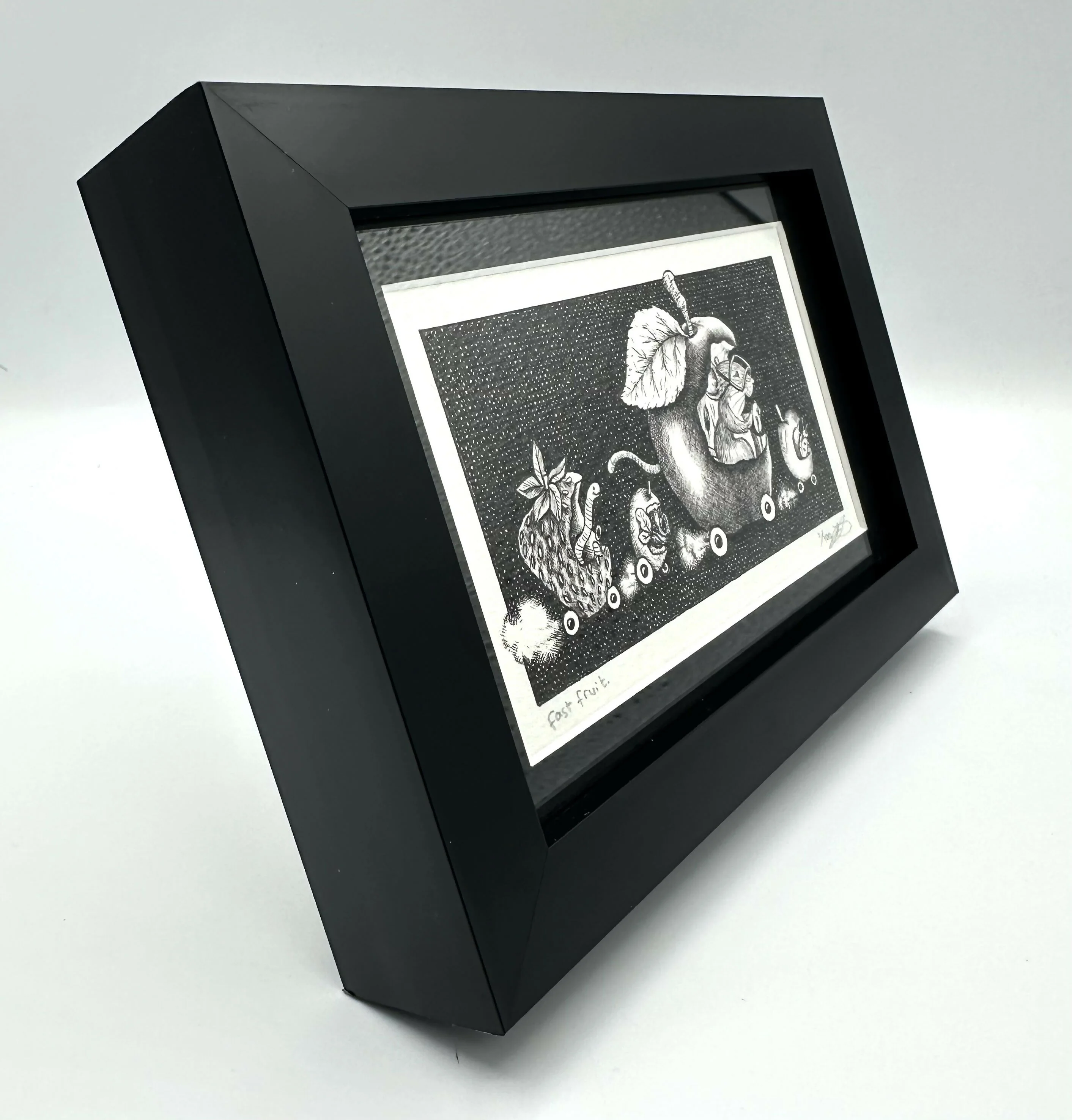 Fast Fruit - Framed Limited Edition Print by Jenny Davies - Image 2