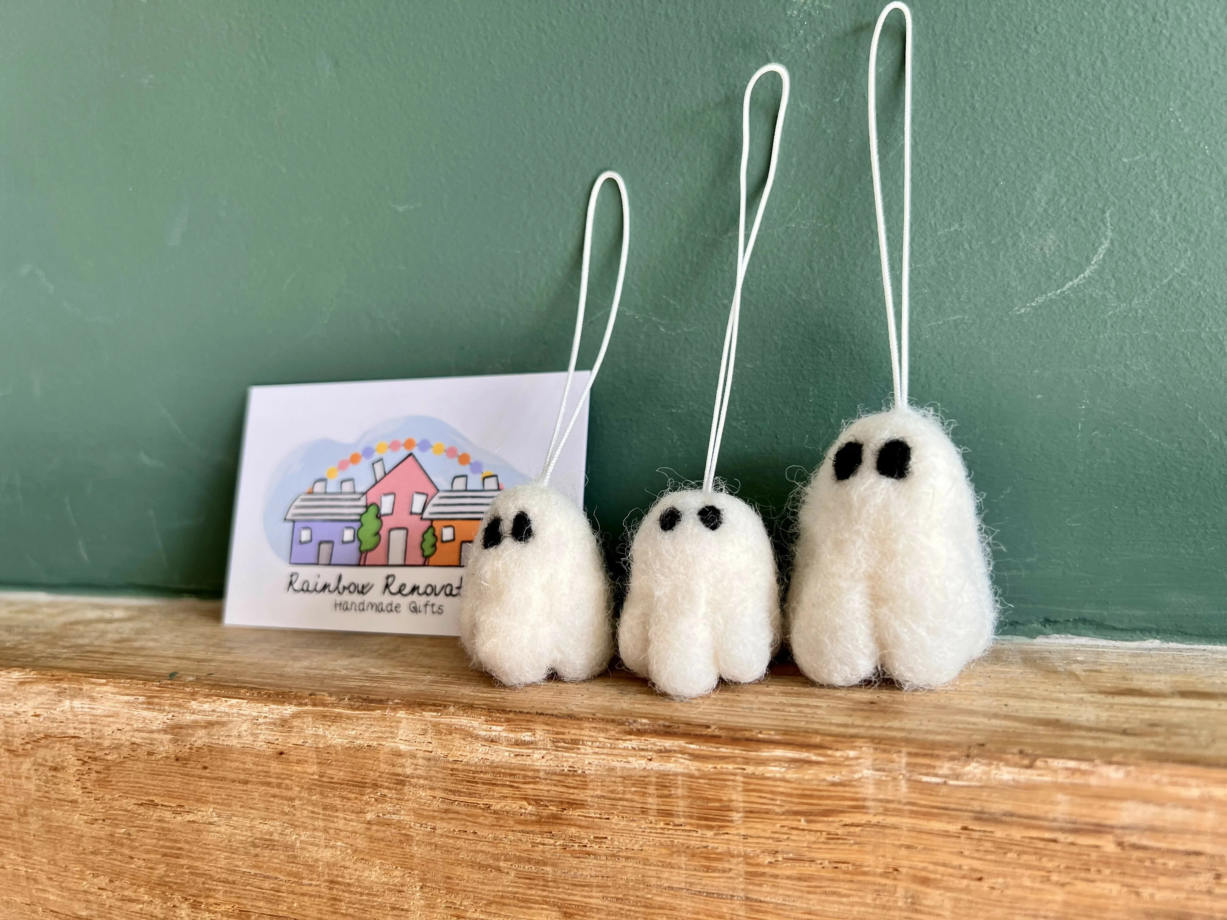 Felted Ghost Decorations - Image 4