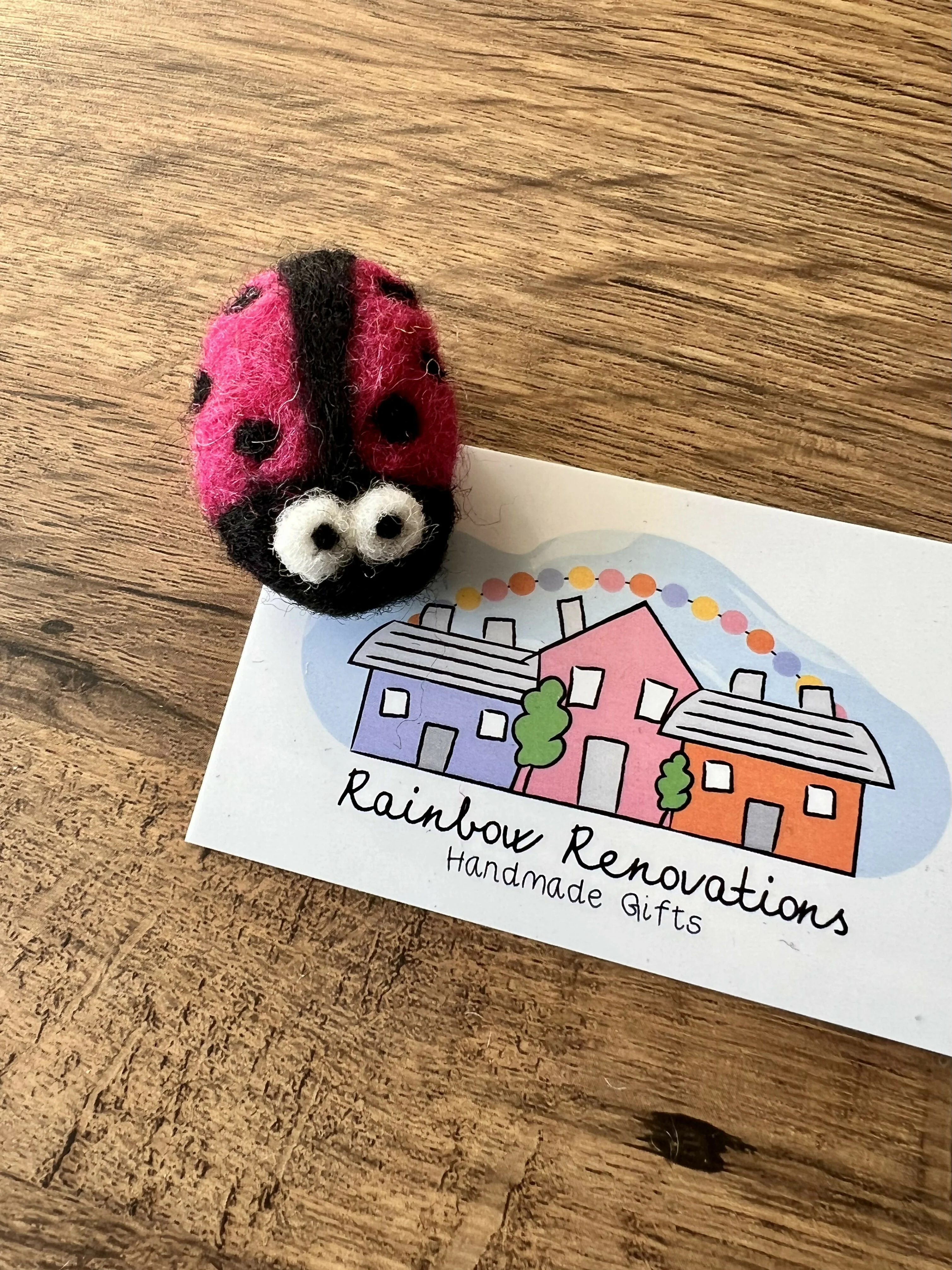 Felted Ladybird Magnet - Image 10