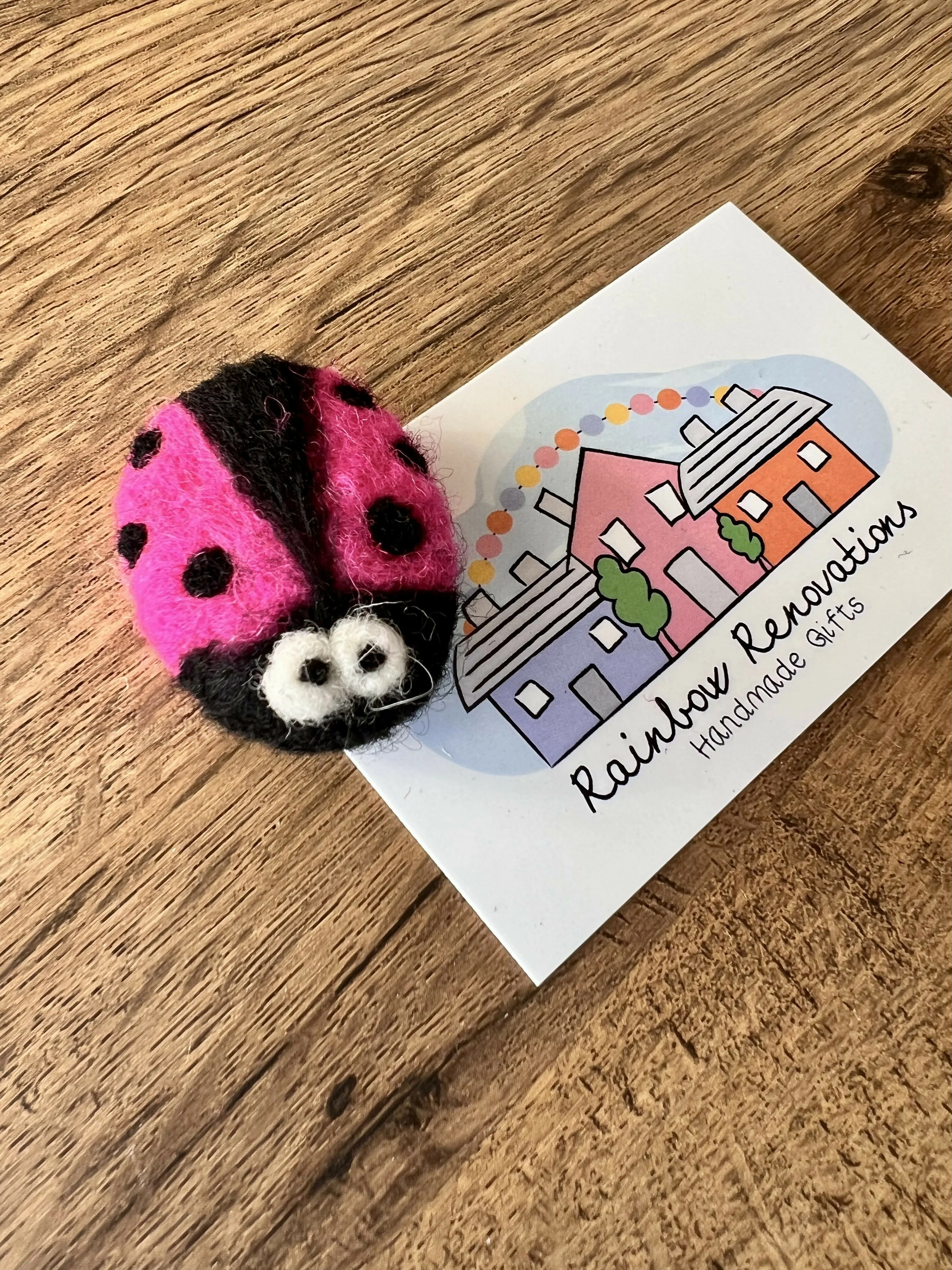Felted Ladybird Magnet - Image 11
