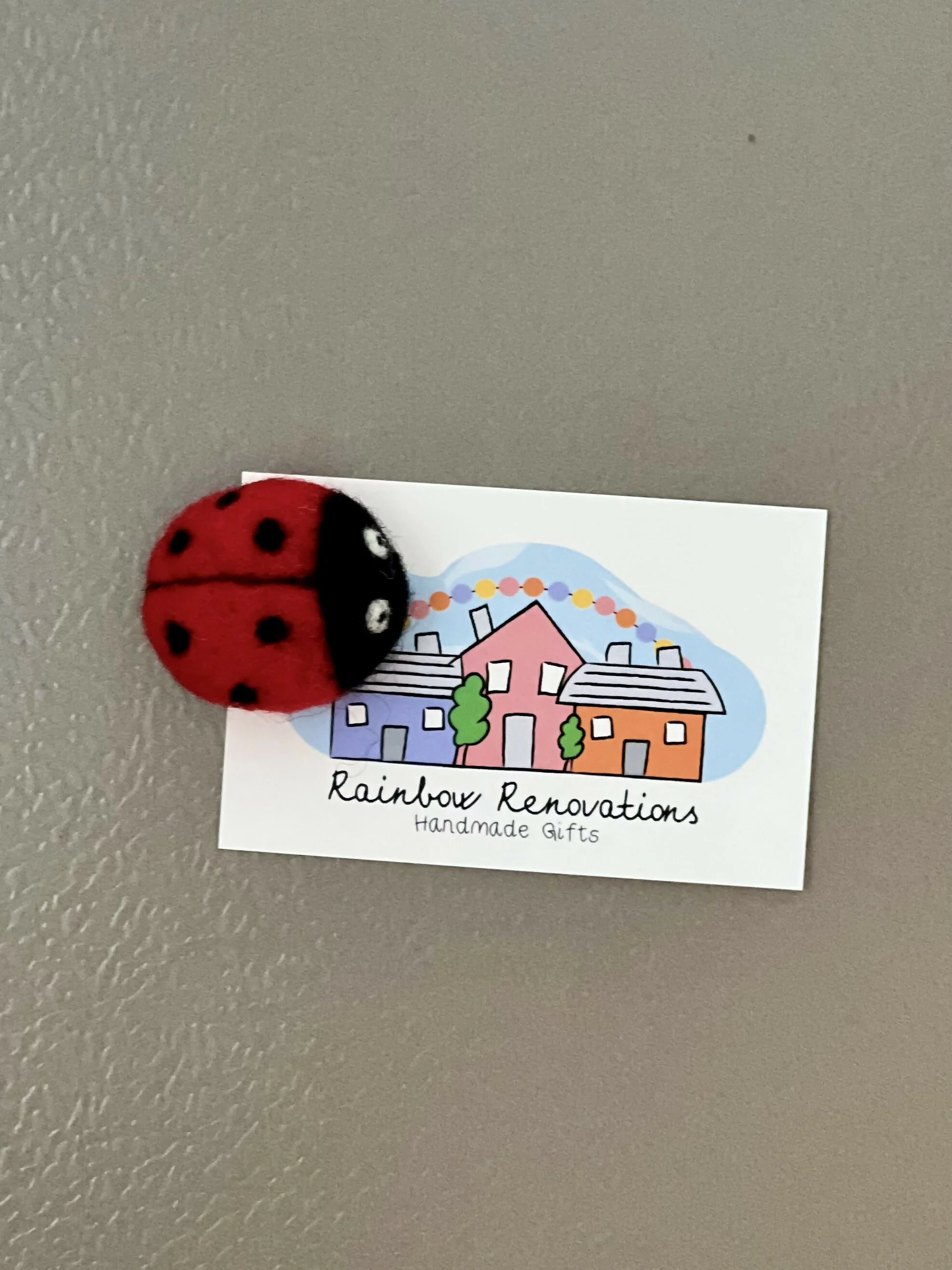 Felted Ladybird Magnet - Image 3