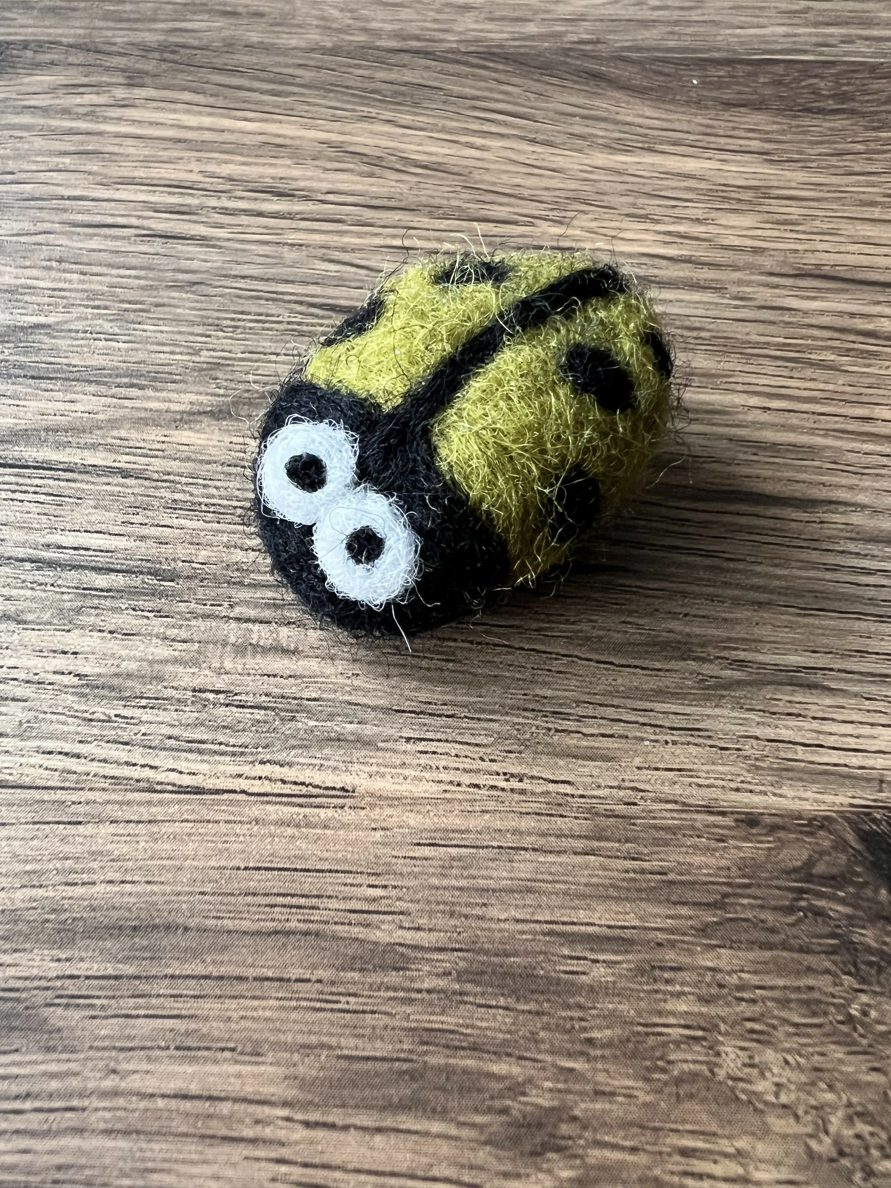 Felted Ladybird Magnet - Image 7