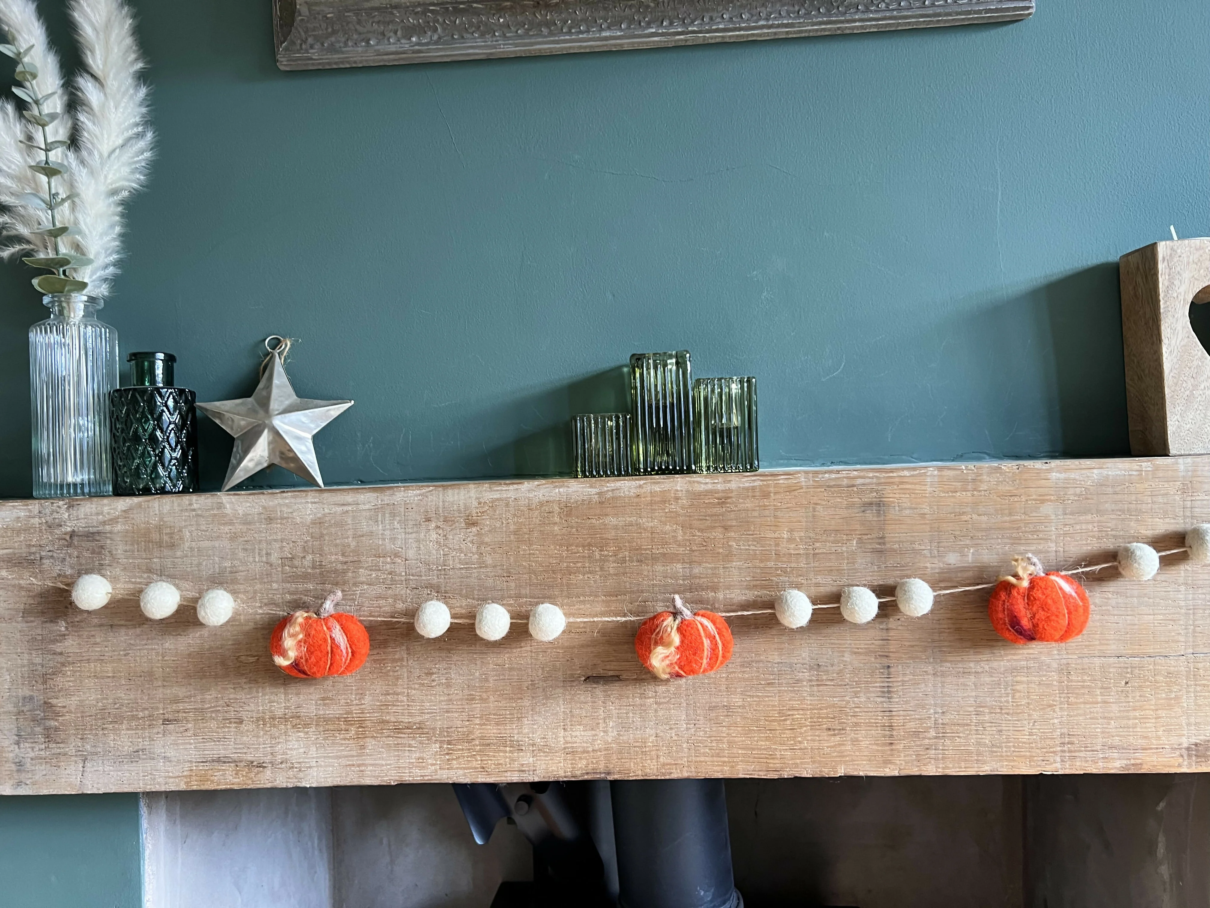 Felted Pumpkin Garland - Image 2
