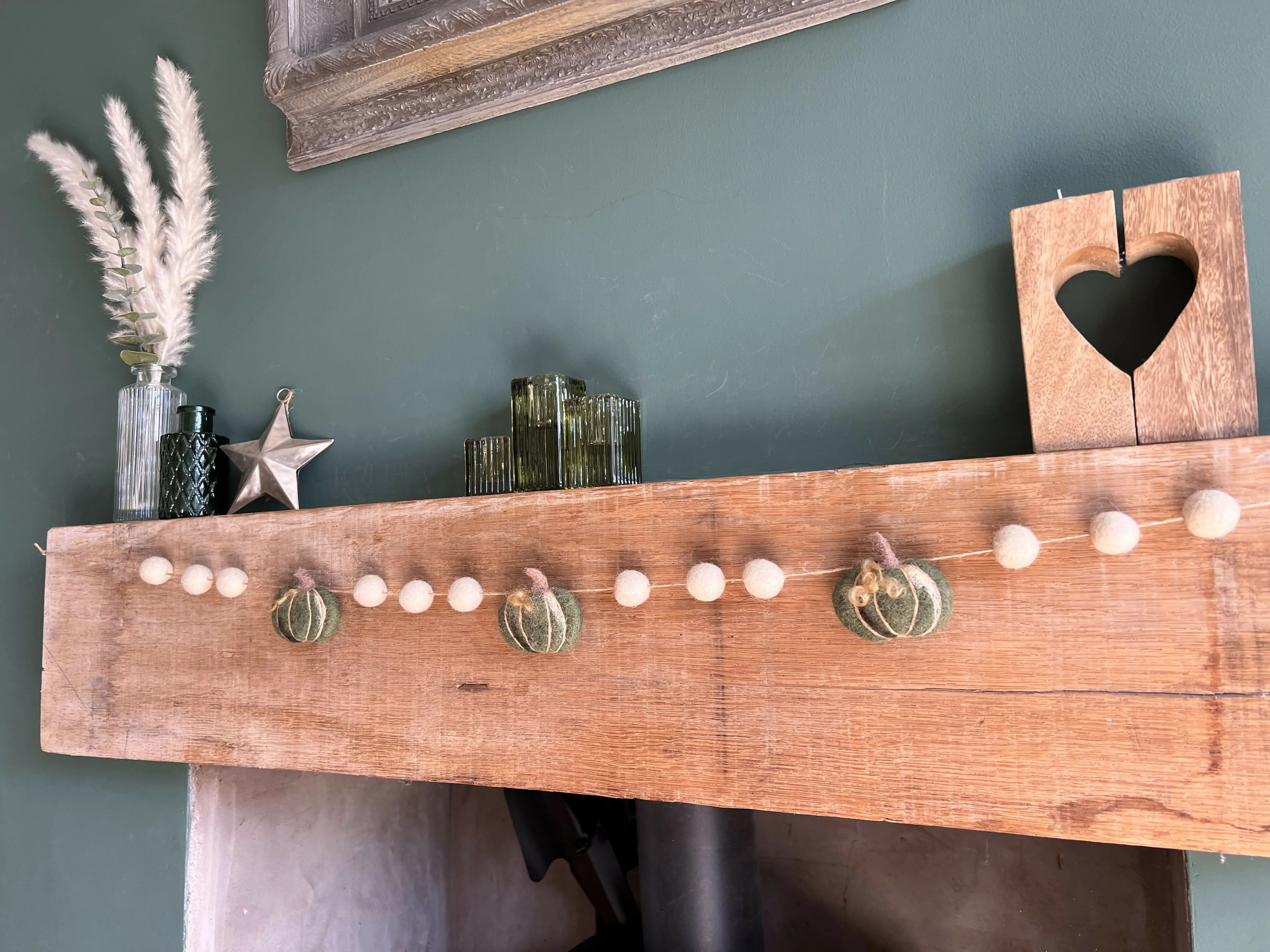 Felted Pumpkin Garland - Image 3