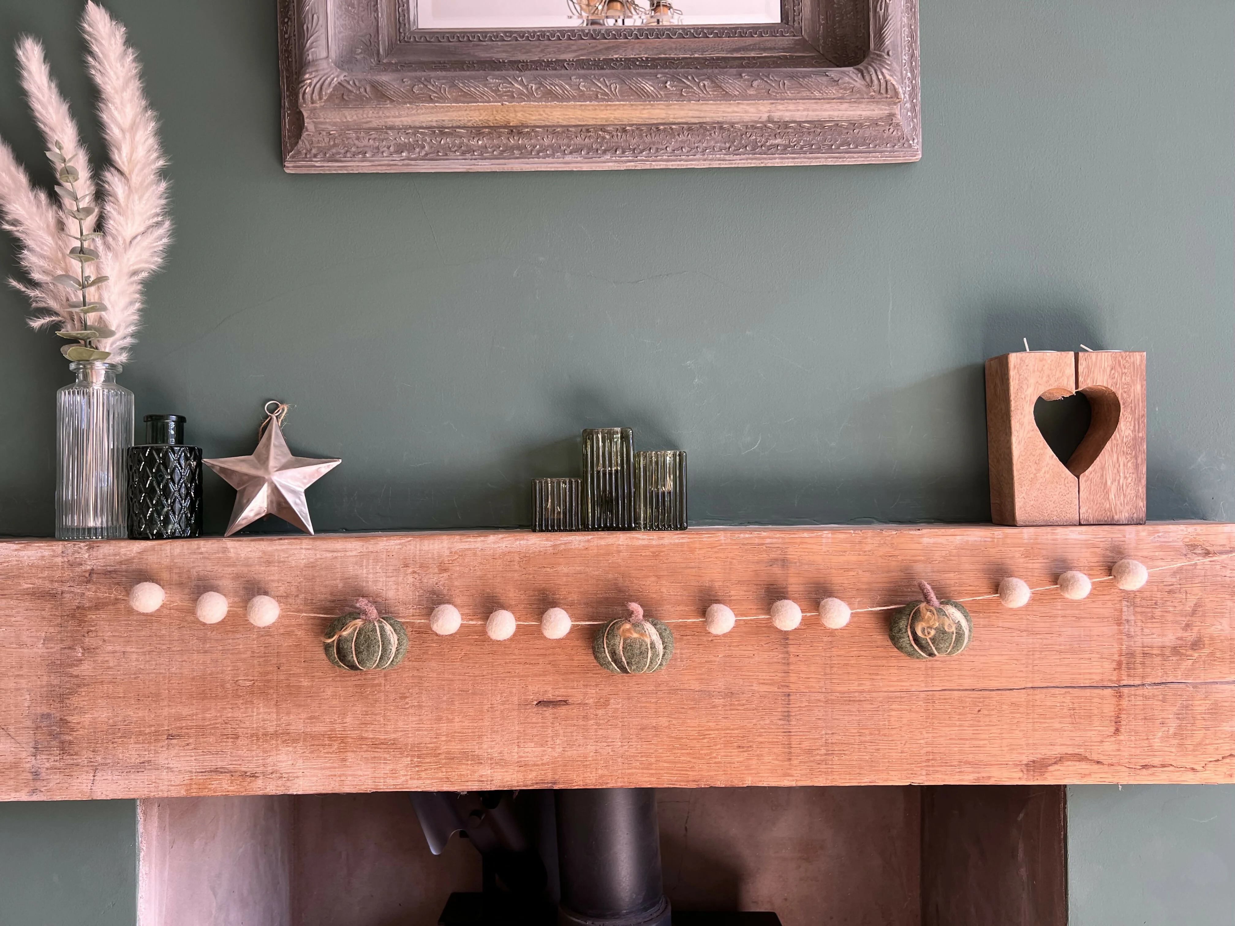 Felted Pumpkin Garland - Image 4