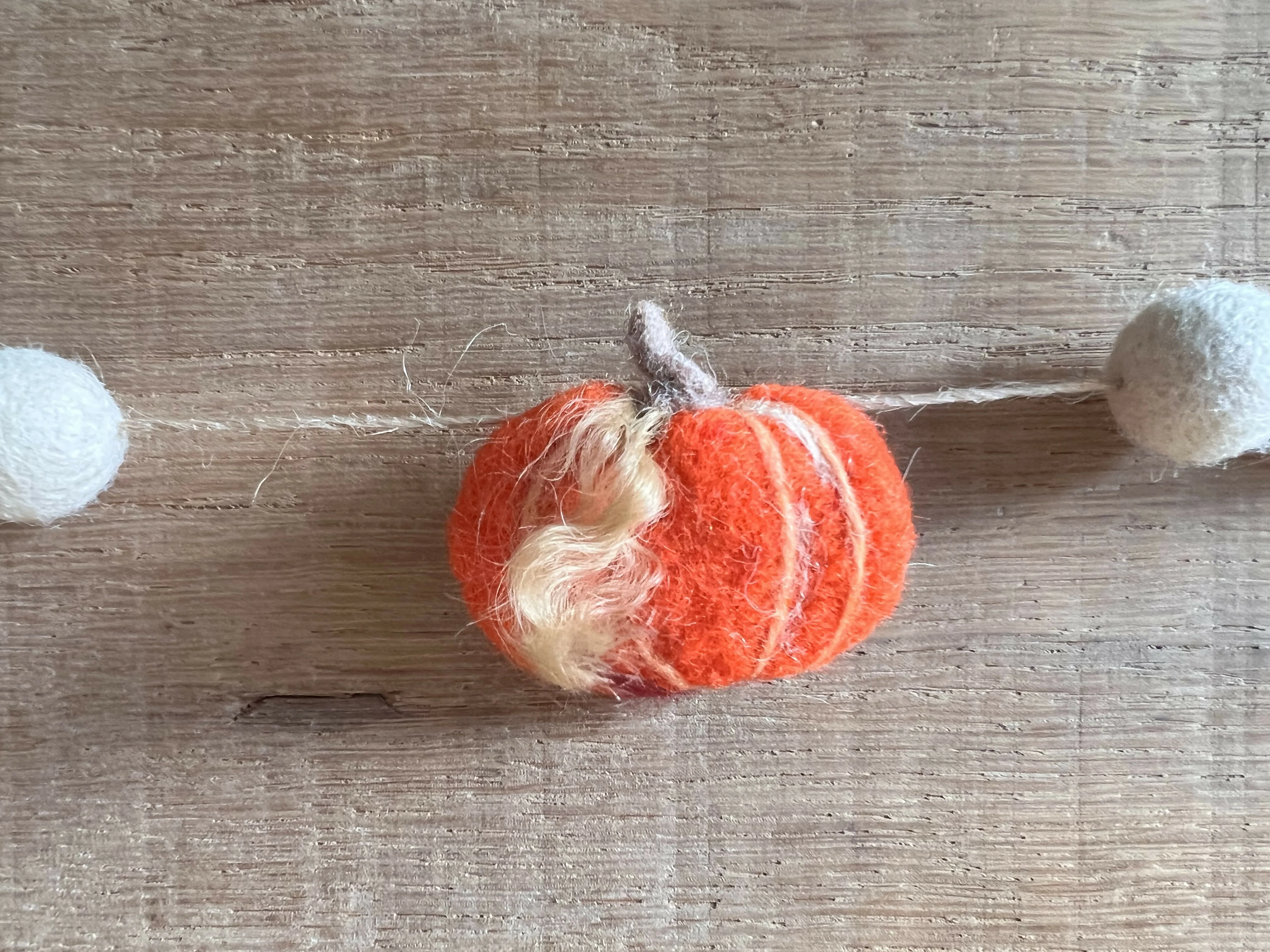 Felted Pumpkin Garland - Image 5