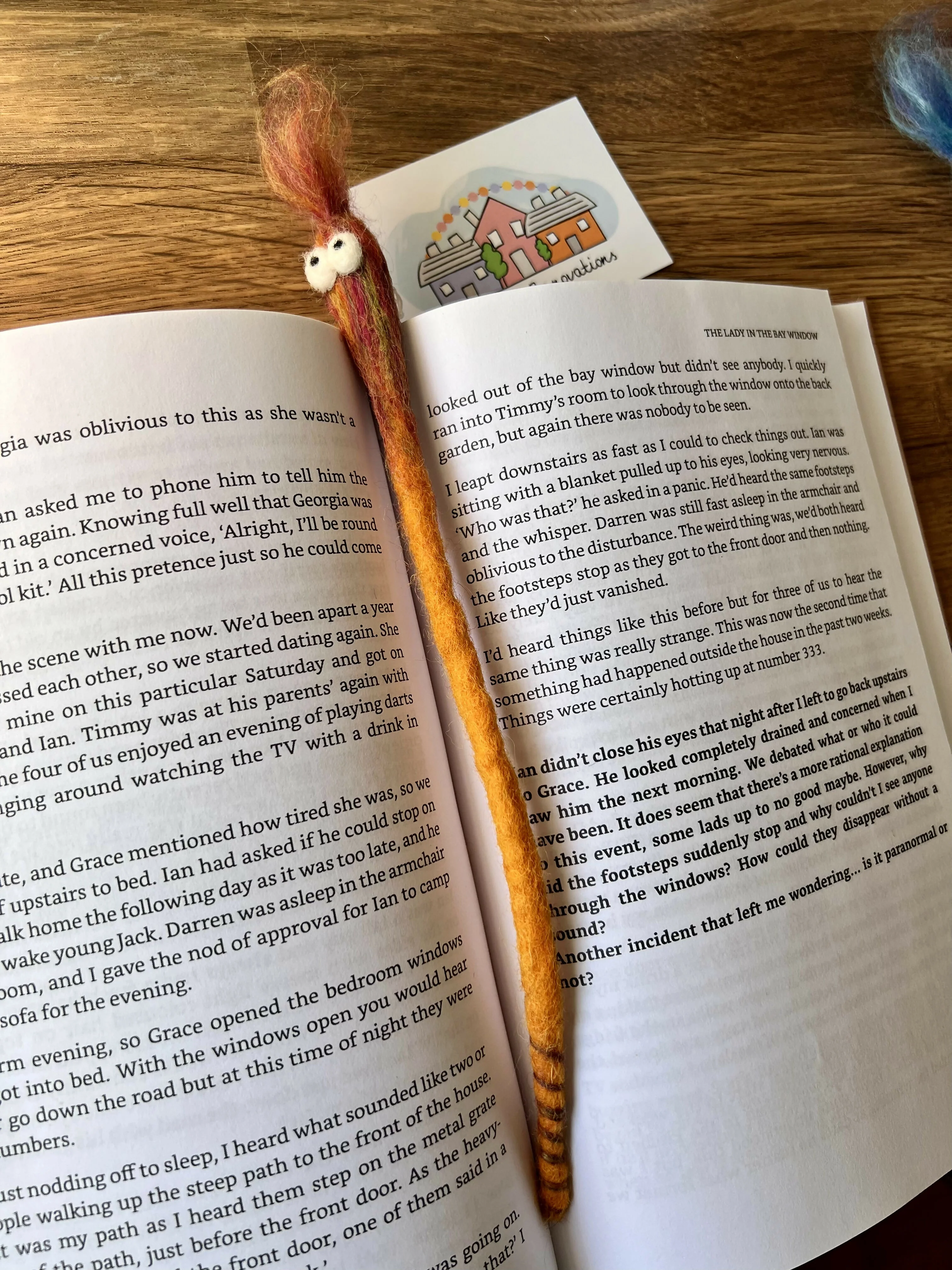 Felted Woolly Worm Bookmark - Image 5