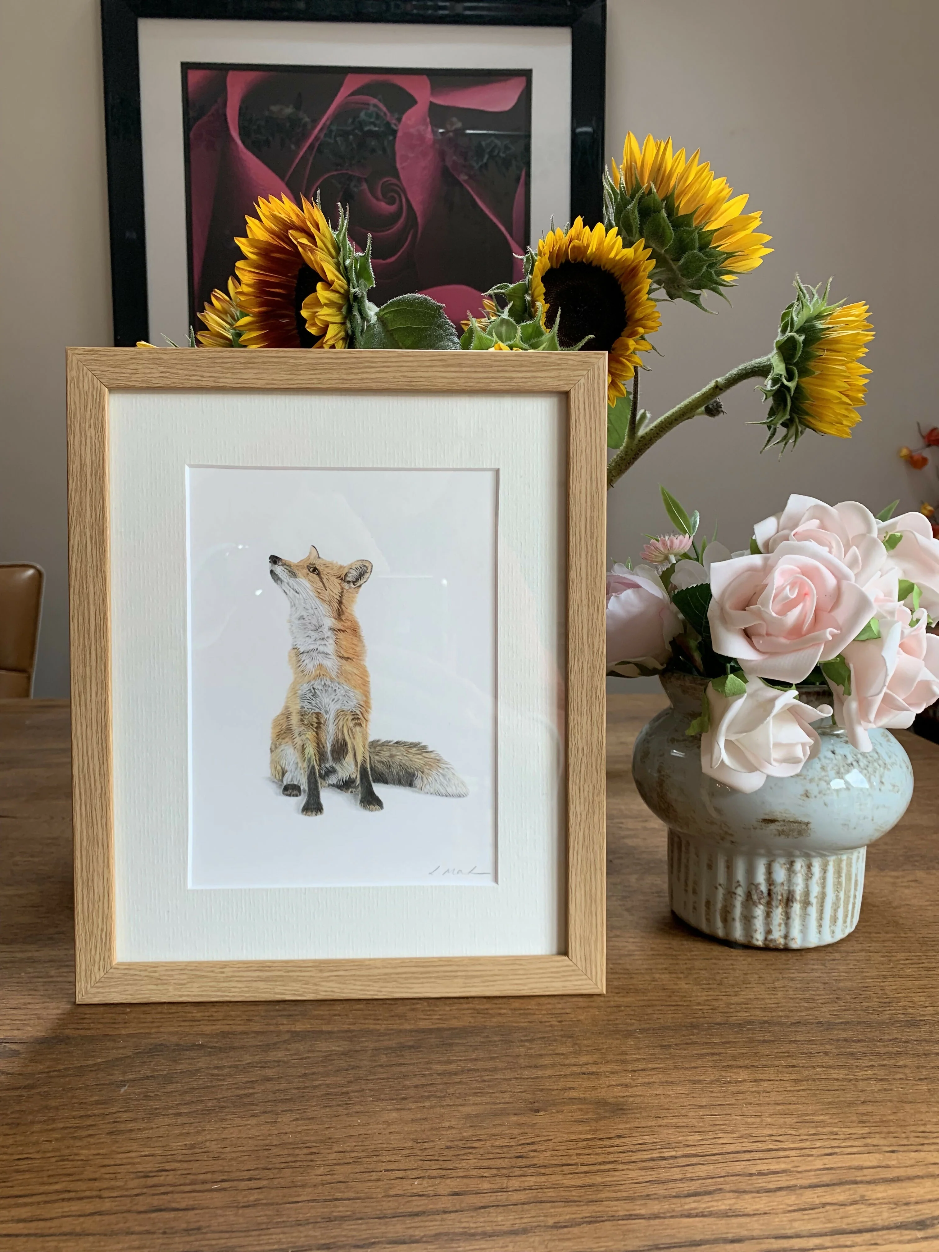 Fine Art Giclée Print of a Fox. Framed or Unframed - Image 3
