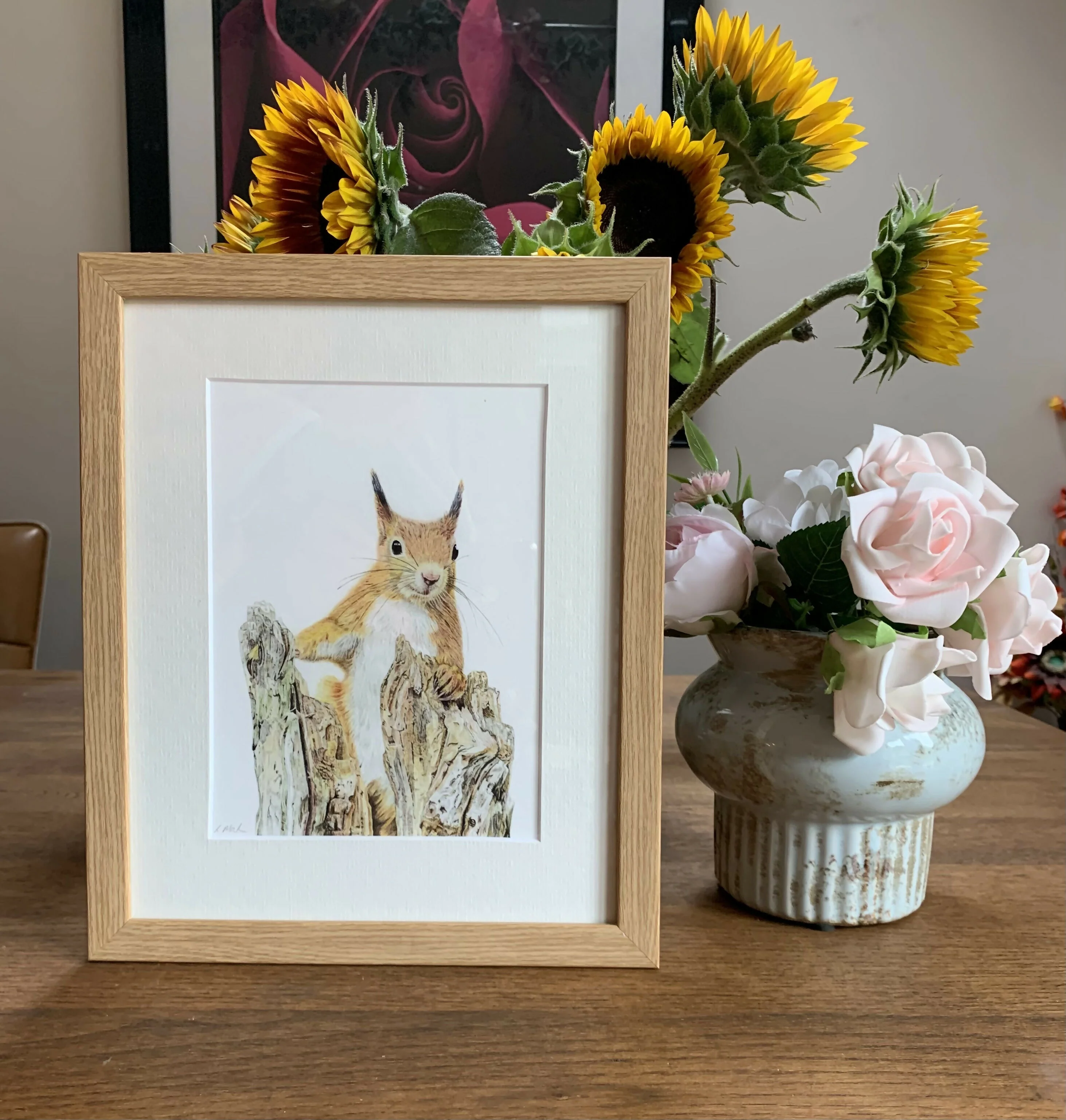 Fine Art Giclée Print of a Red Squirrel. Framed or Unframed. - Image 3