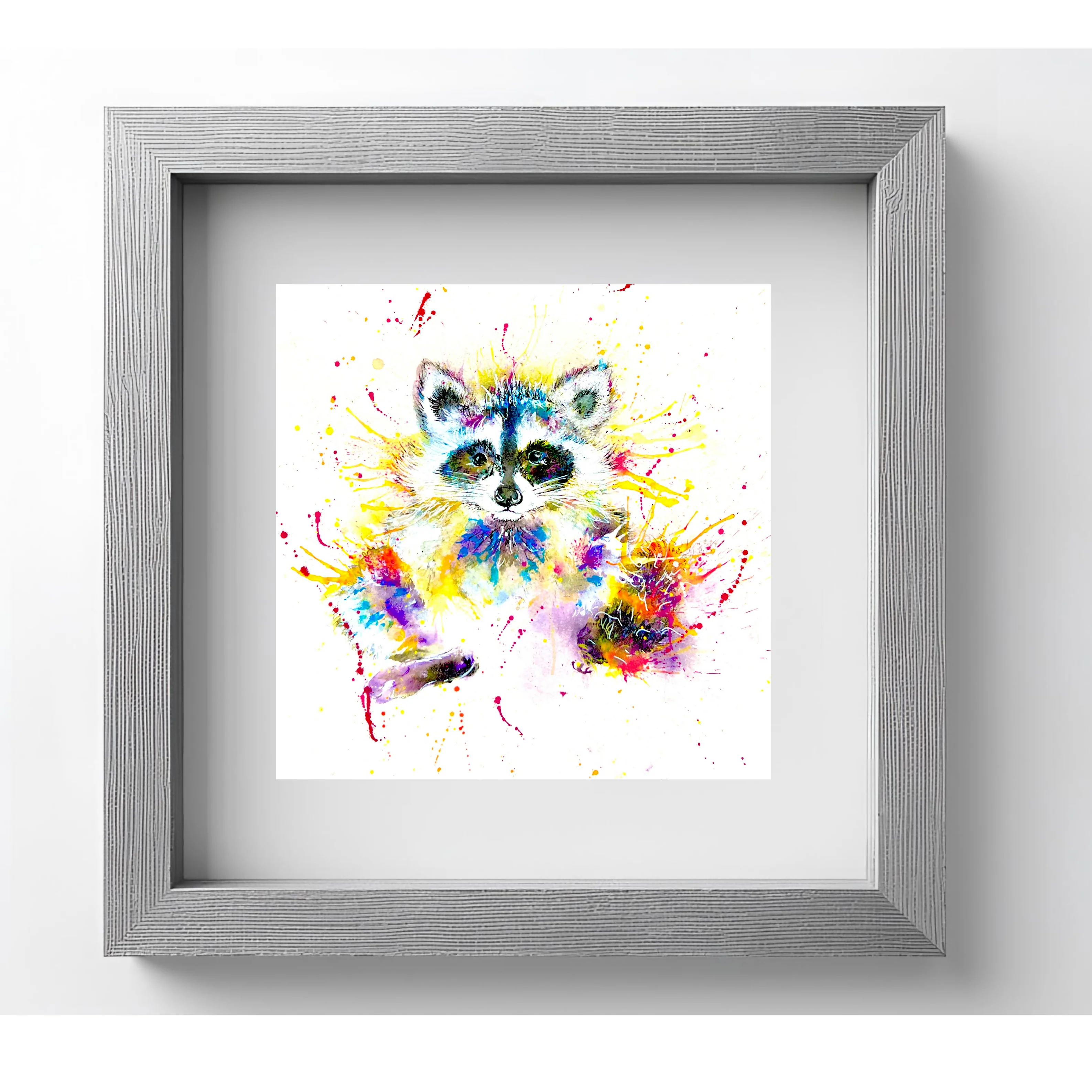FINE ART PRINT OF BABY RACCOON, PART OF THE 'LITTLE MINI TREASURE' ART COLLECTION - Image 4