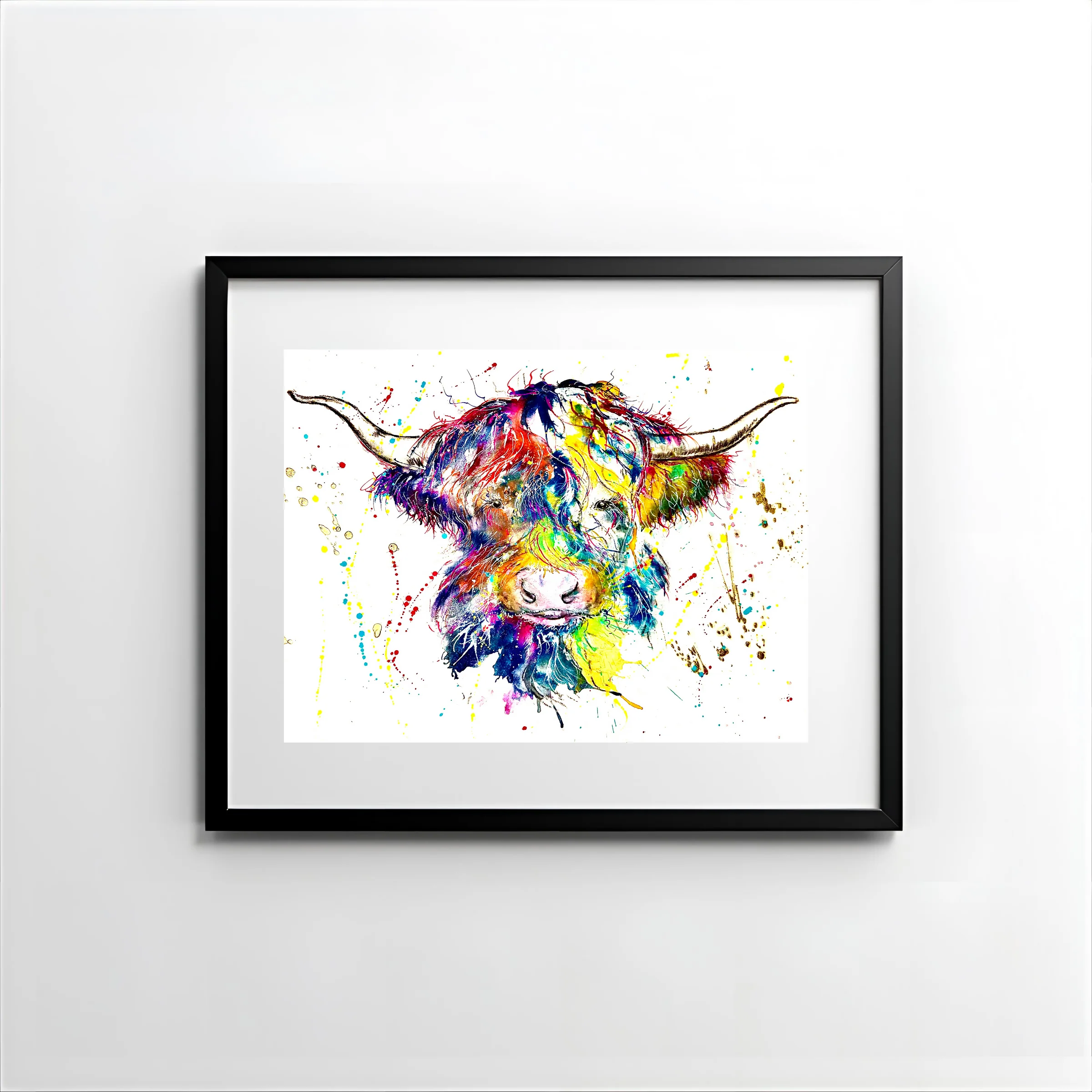 FINE ART PRINT OF HIGHLAND COW, PART OF THE 'ANIMAL ART COLLECTION' - Image 2