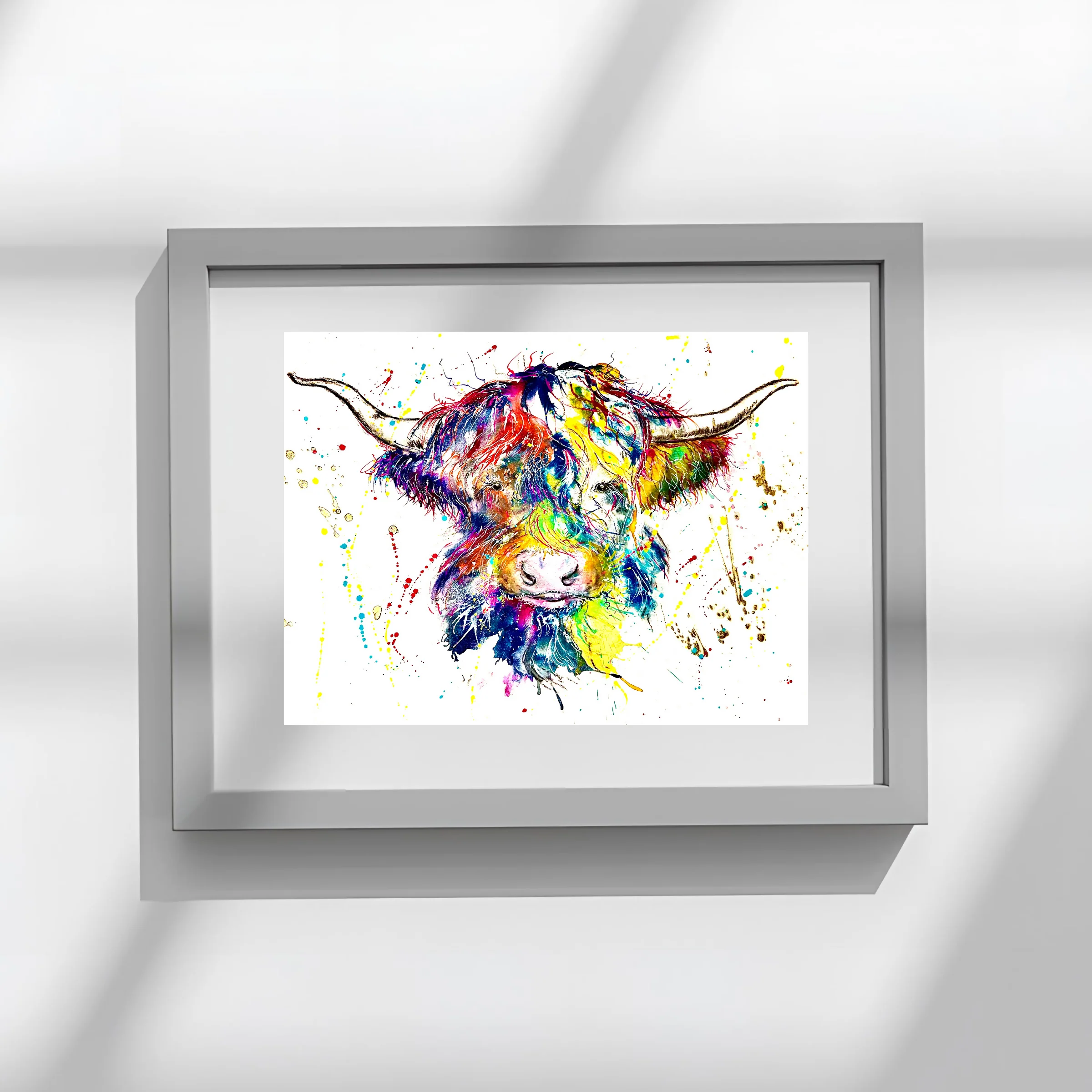 FINE ART PRINT OF HIGHLAND COW, PART OF THE 'ANIMAL ART COLLECTION' - Image 3
